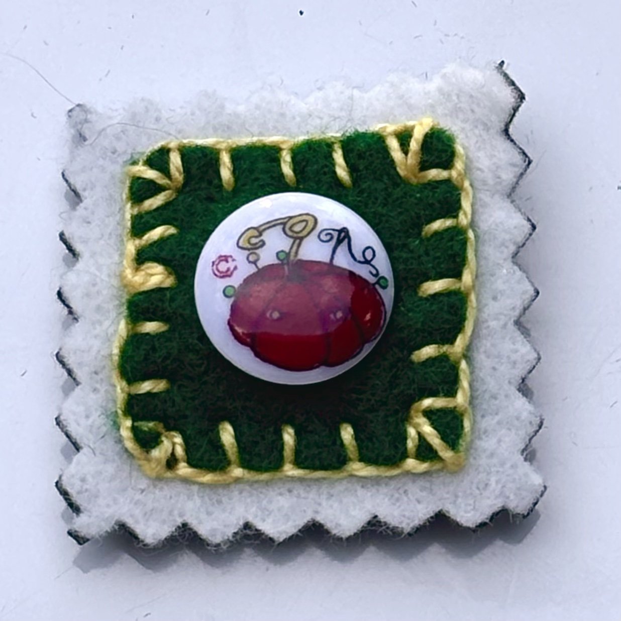 Sewing Notions Button Felt Magnet
