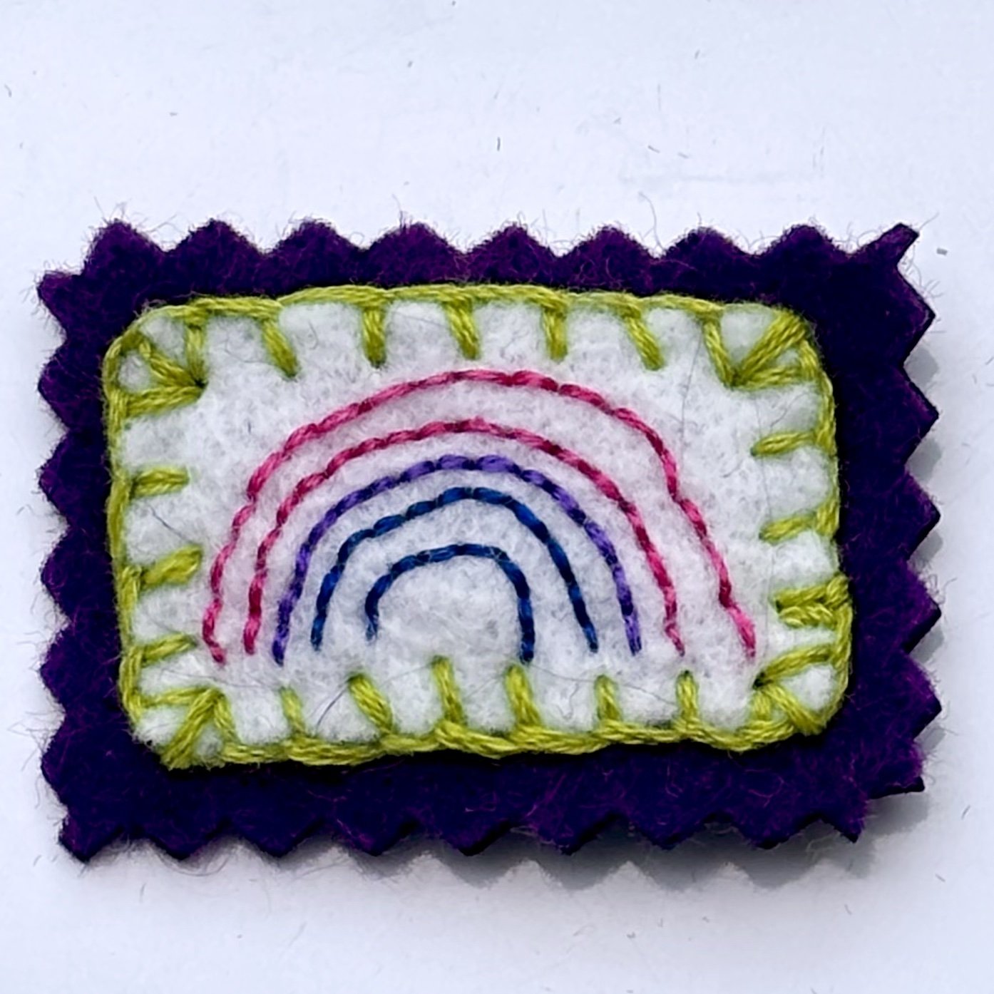 Bi Pride Rainbow Felt Magnet