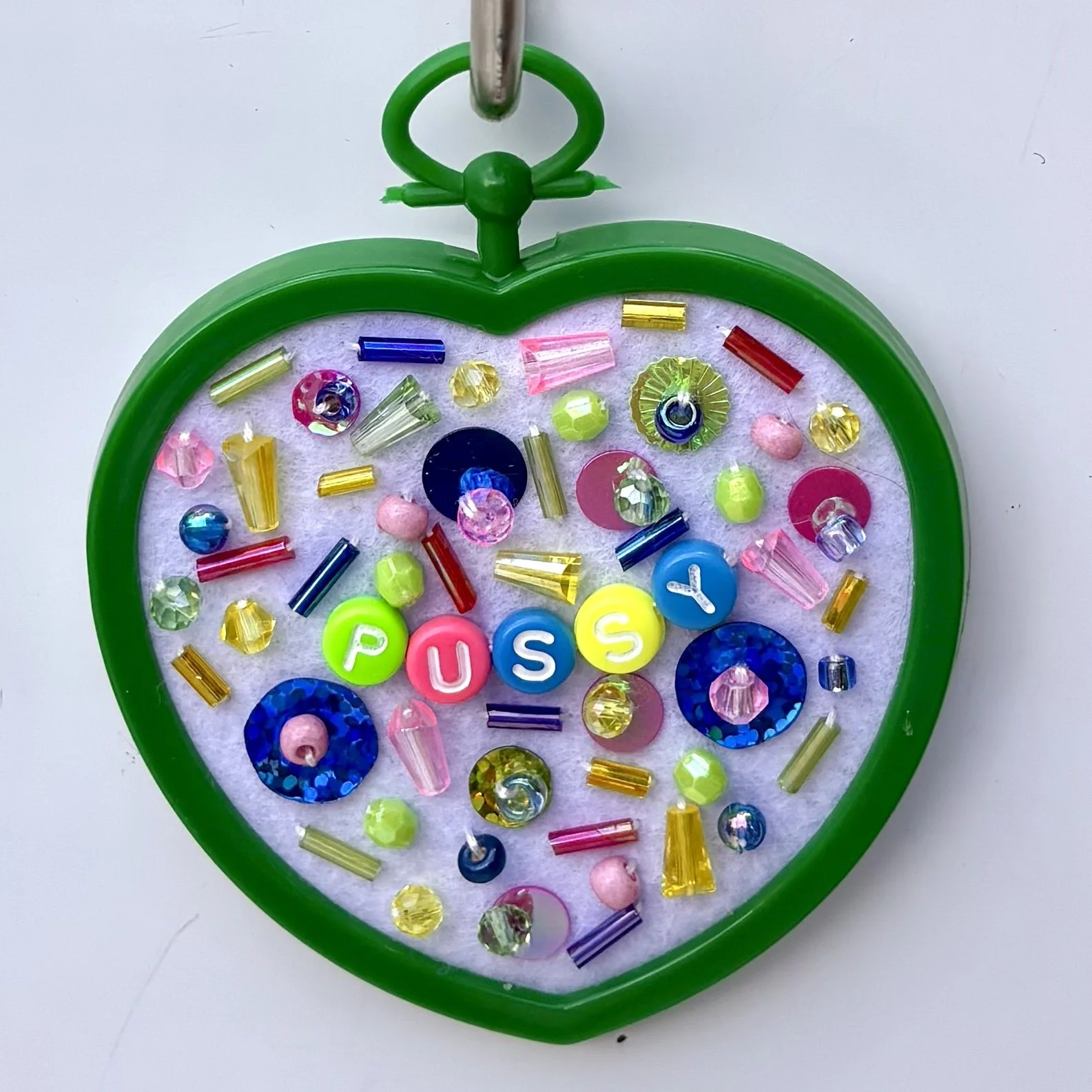 Pussy 2 inch Heart-Shaped Mini Hoop