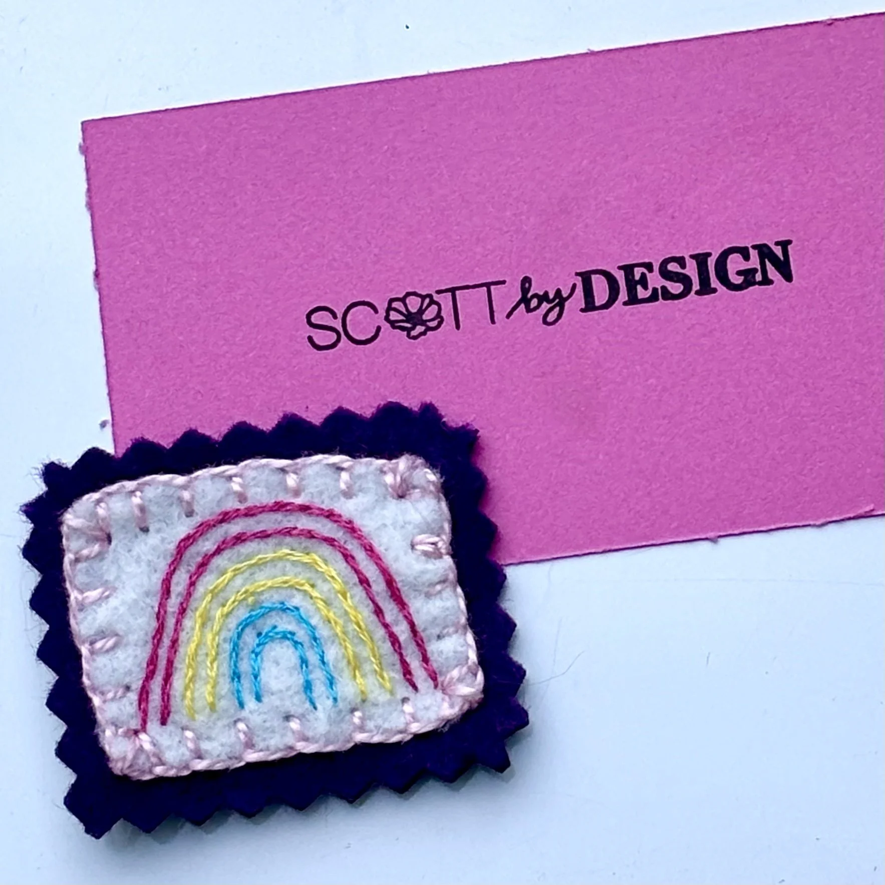 felt magnet - pan pride rainbow w card.jpg