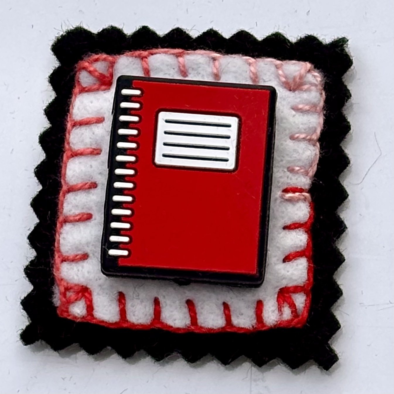 Felt Magnet - Red Notebook