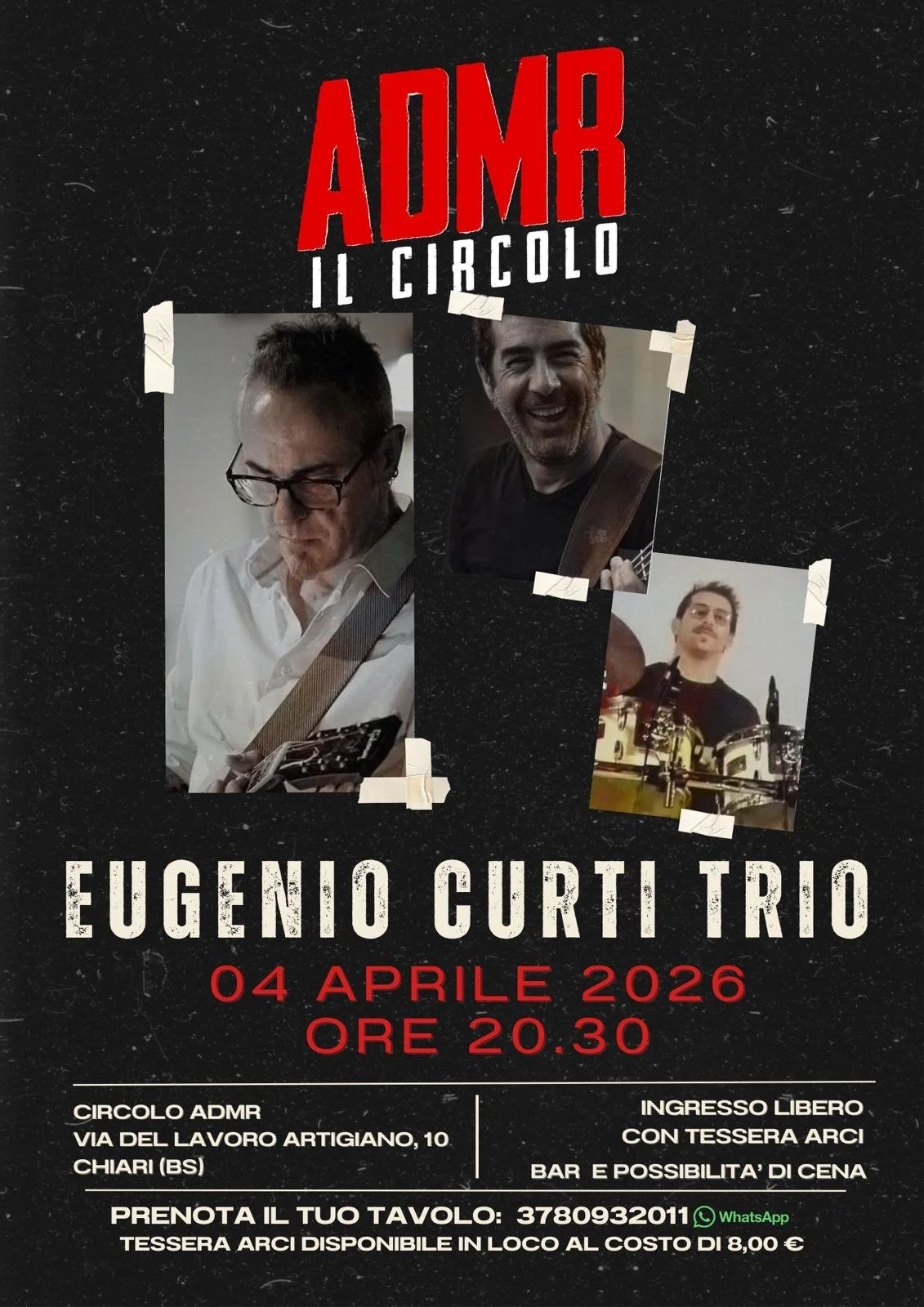 FREE LIVE del Circolo: Eugenio Curti &amp; Band