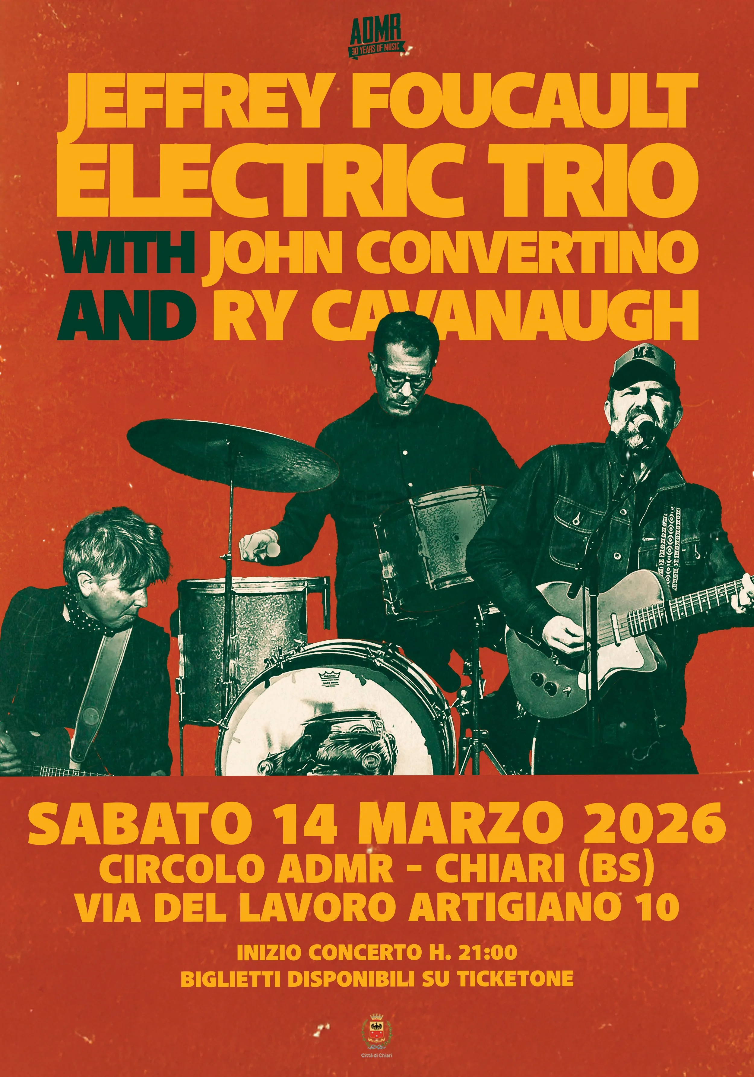 Jeffrey Foucault Trio (Ry Cavanaugh, John Convertino)  Europe 2026