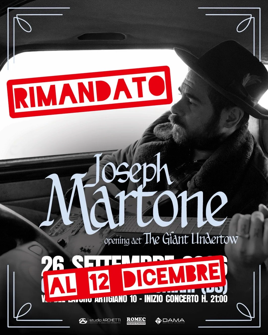Joseph Martone Band (opening The Giant Undertow)