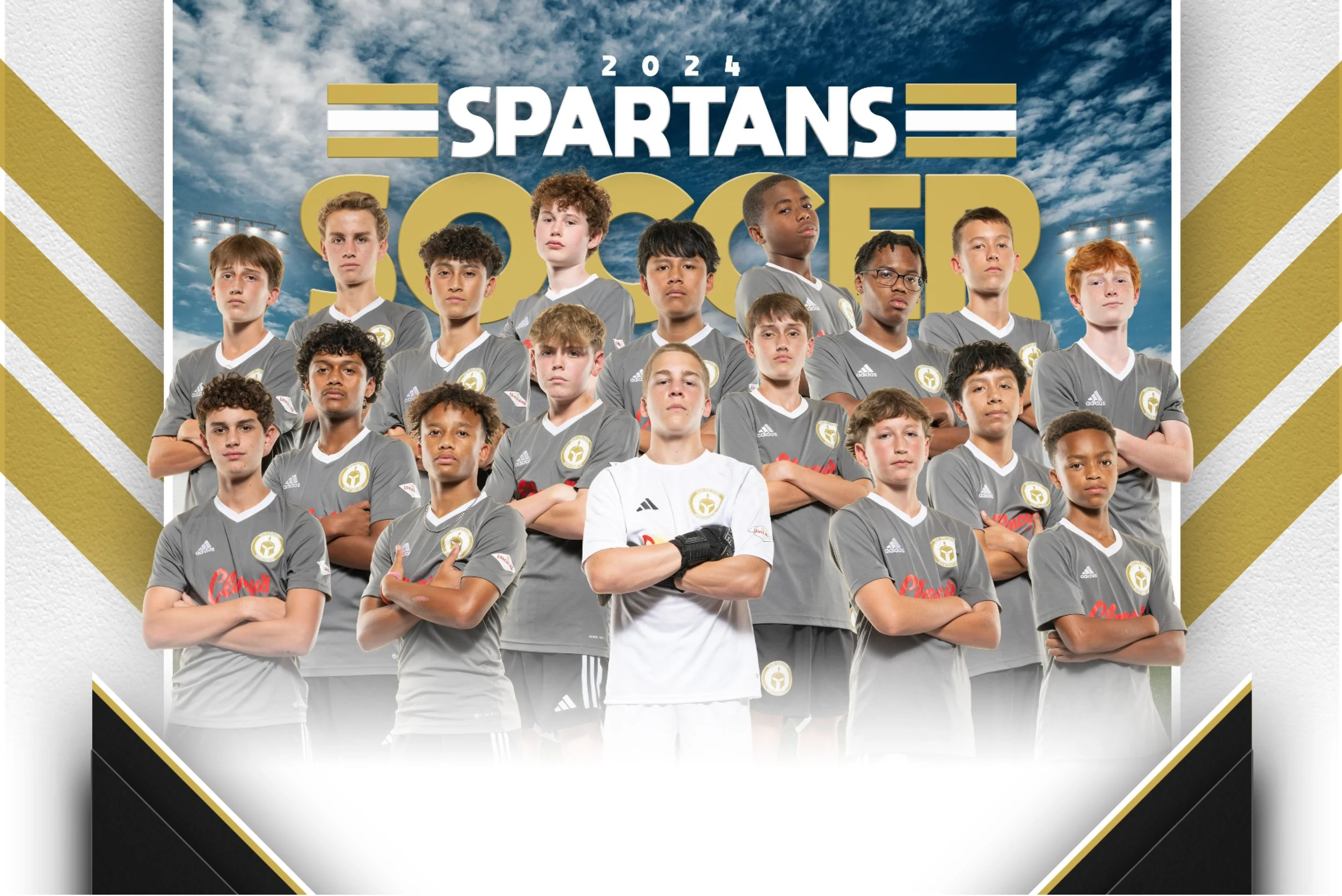 Team Picture Football Soccer Youth Team with virtual background