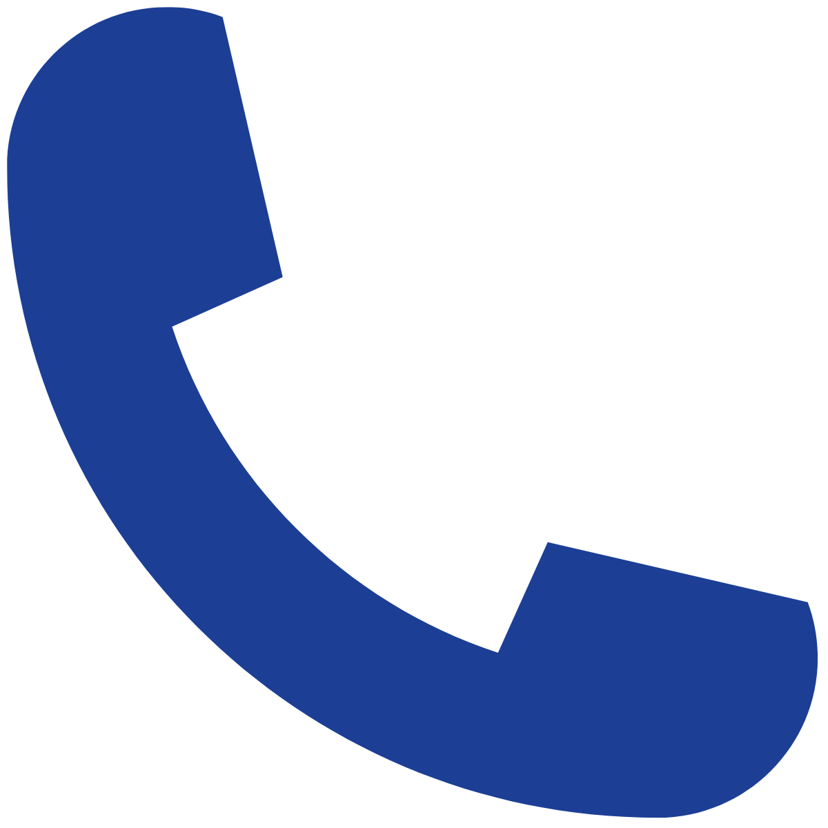 Blue and black pie chart with three segments.