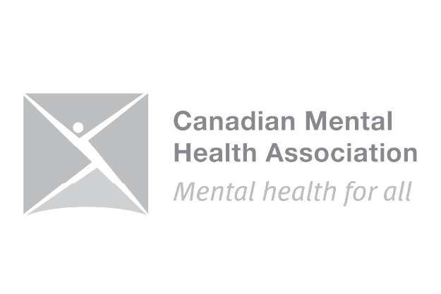 Logo of the Canadian Mental Health Association with a stylized figure and the text 'Canadian Mental Health Association' and tagline 'Mental health for all'