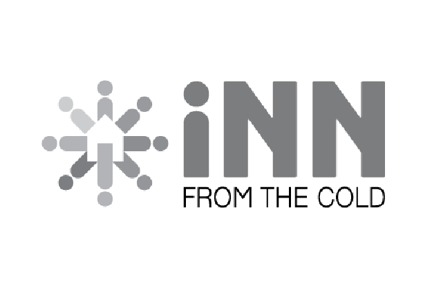 Logo with a starburst design and the word 'iNN' in bold gray letters.