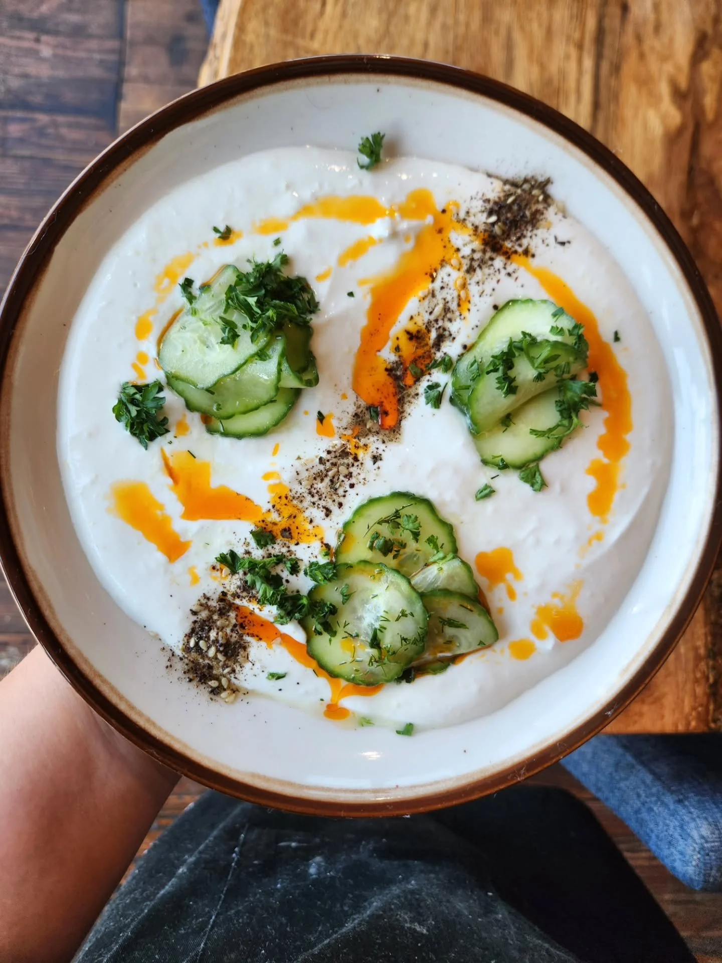 Are you ready for our New Menu starting March 31st?!

Here's a sneak peek of what the team has been cookin' at our staff menu training!

- Labneh, za'atar, marinated cucumber, smoked paprika
-The Team and the food
-The "Ada", a tribute to D