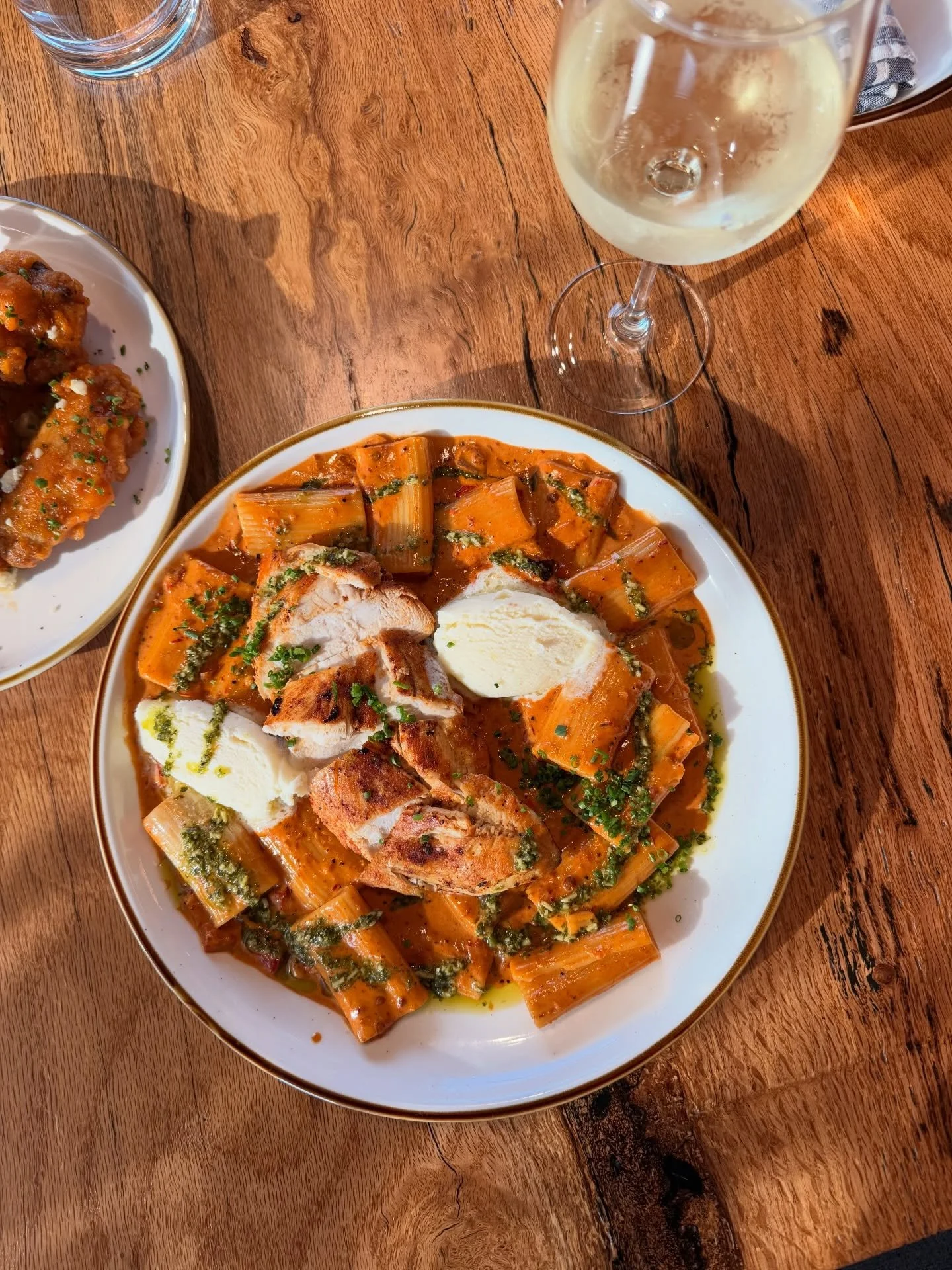 NEW MENU TODAY! 

Highlighting&hellip;.

&bull; Chipotle Chicken Rigatoni - chipotle cream sauce, grilled chicken, chimichurri,
whipped mascarpone. 

&bull; Battered Wings - Our Signature Buffalo Sauce, topped with smoked bleu cheese and scallions (d