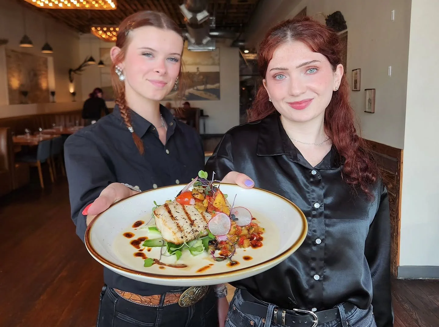 Mother's are special, celebrate how special she is with us this weekend.

This weekend we have an exciting dish THIS WEEKEND ONLY. 

Grilled Mahi Mahi, Grilled pineapple salsa, Ajo Blanco, marinated cucumbers. 
Experience May on a plate with bright a
