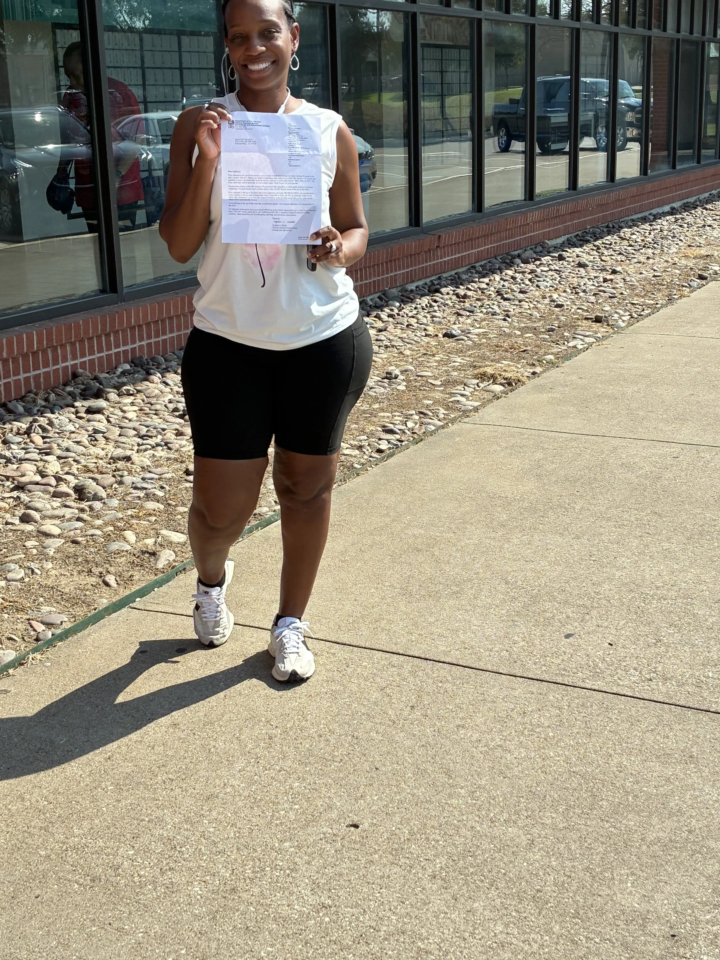Received our 501(c)3 certificate in the mail