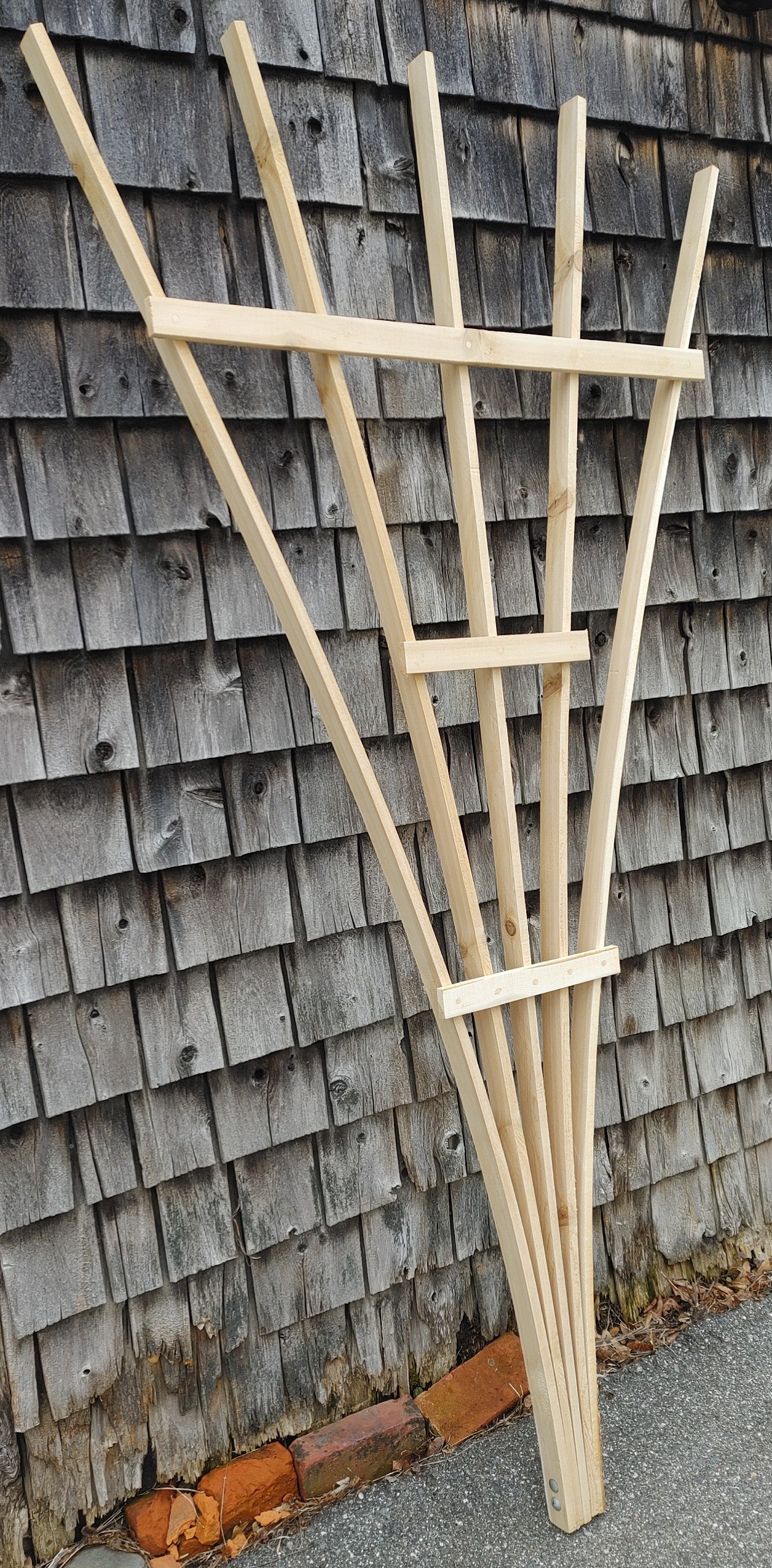 Cedar Fan Trellises — Graying Wolf Woodworks - Discover Maine Made Wood ...