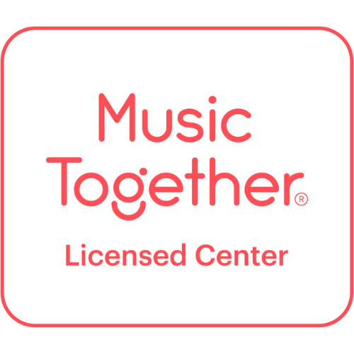 Music Together Licensed Center logo with red text on a white background inside a rounded square.