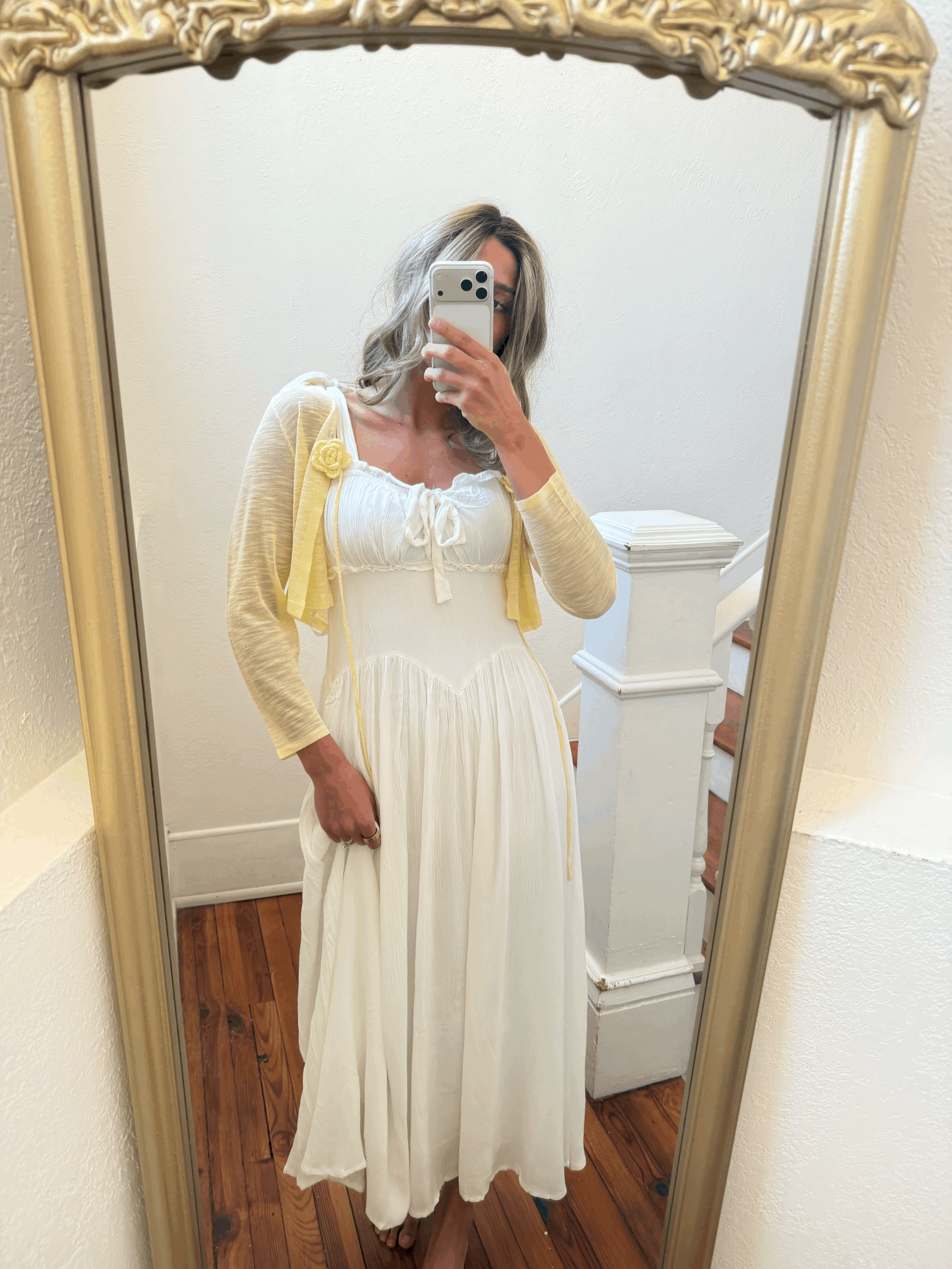 Faye maxi in white