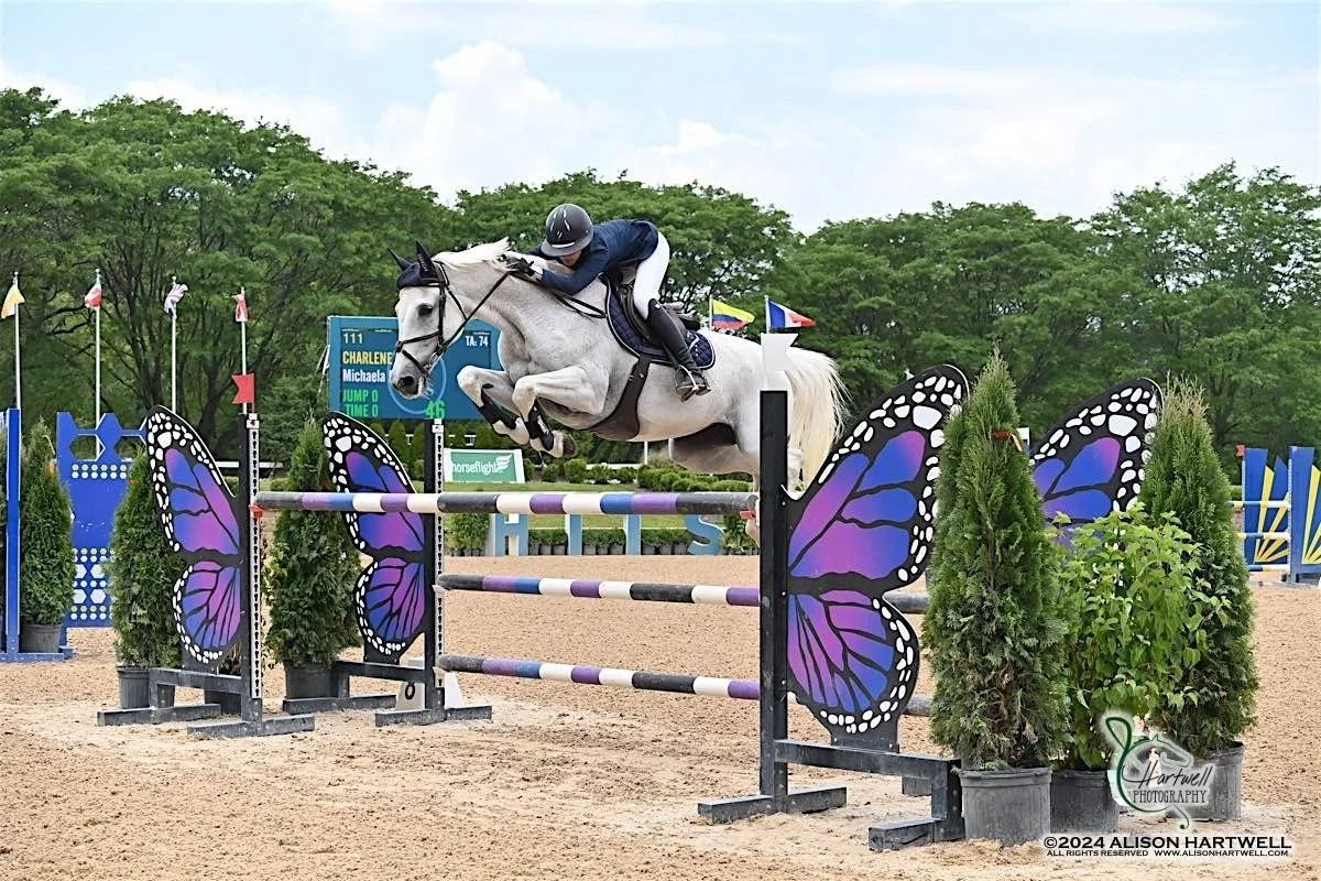 JUNE 24, 2024 - Michaela Munson Shines Bright With Victories in $15,000 Horseflight Jumper Classic and $5,000 Pyranha JR/AM 1.35m Jumper Classic at HITS Chicago