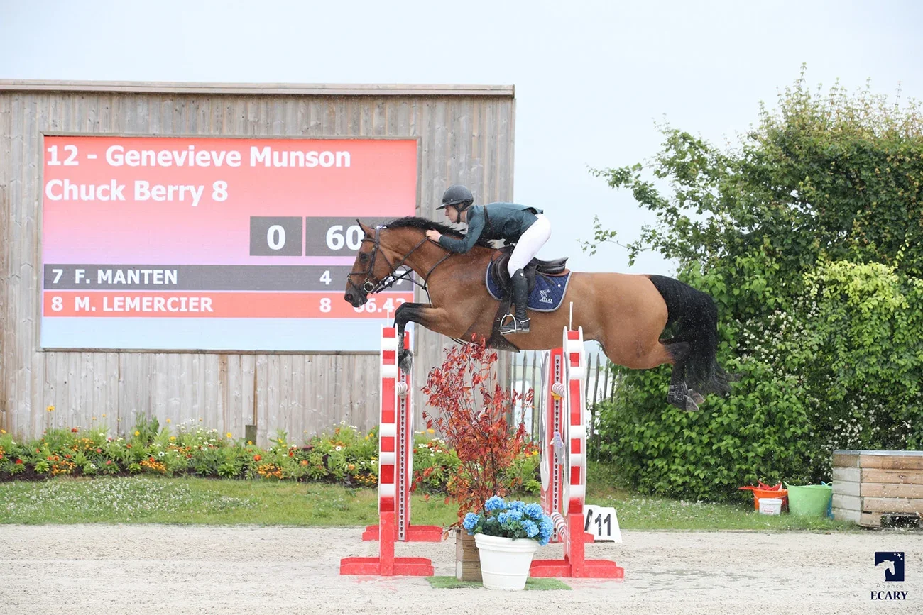 September 14, 2023- THE CHRONICLE OF THE HORSE: Young Pro Genevieve Munson Gets A Leg Up From Katie Prudent And Hunter Hawk 