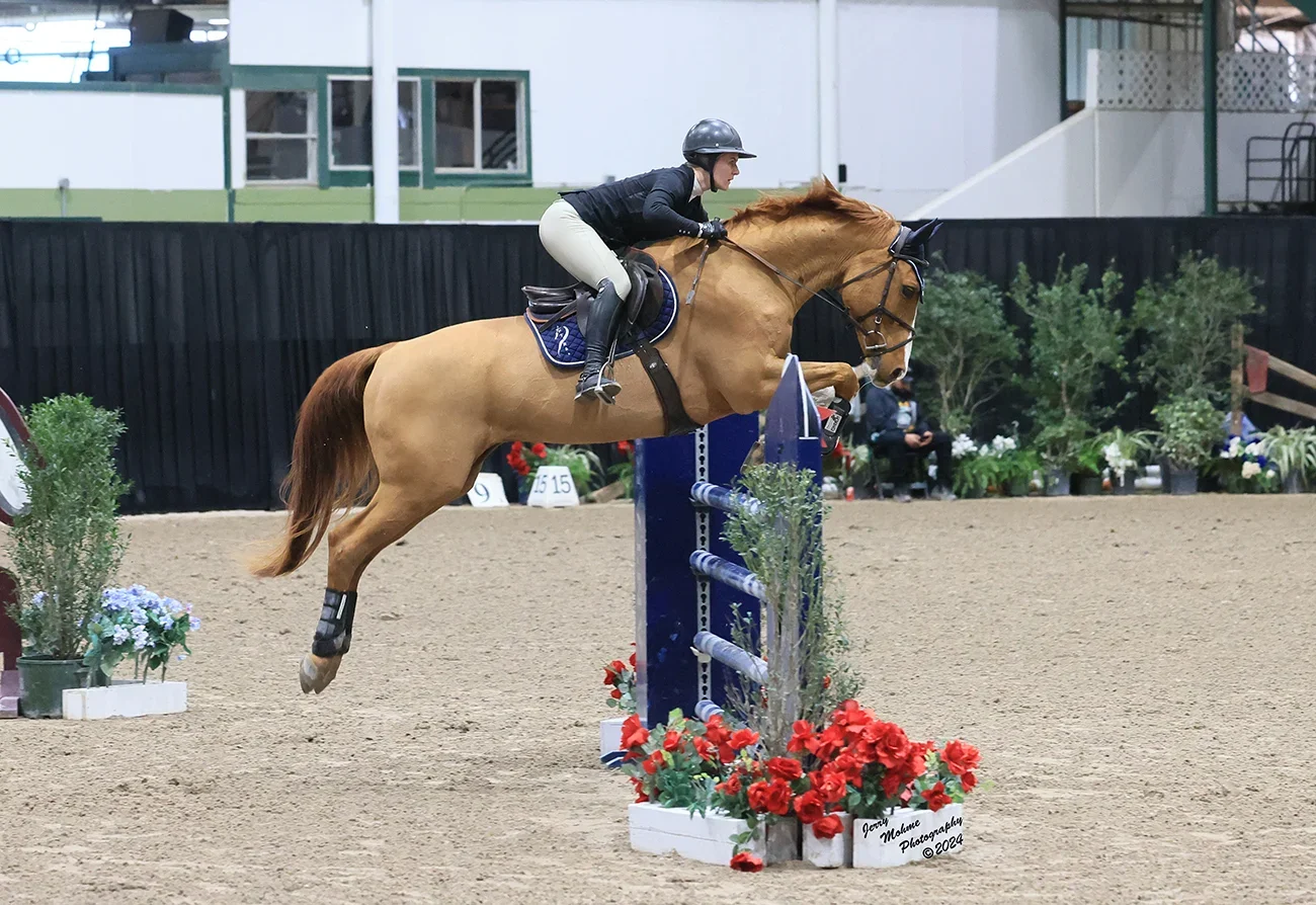 March 5, 2024- THE CHRONICLE OF THE HORSE- Back From The Brink: 20-Year-Old Jumper Overcomes Unusual Trailering Injury