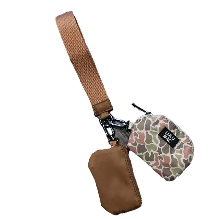 Dark Camo/Brown Lulu Mac Double Pouch Wristlets (LuLu Mac)