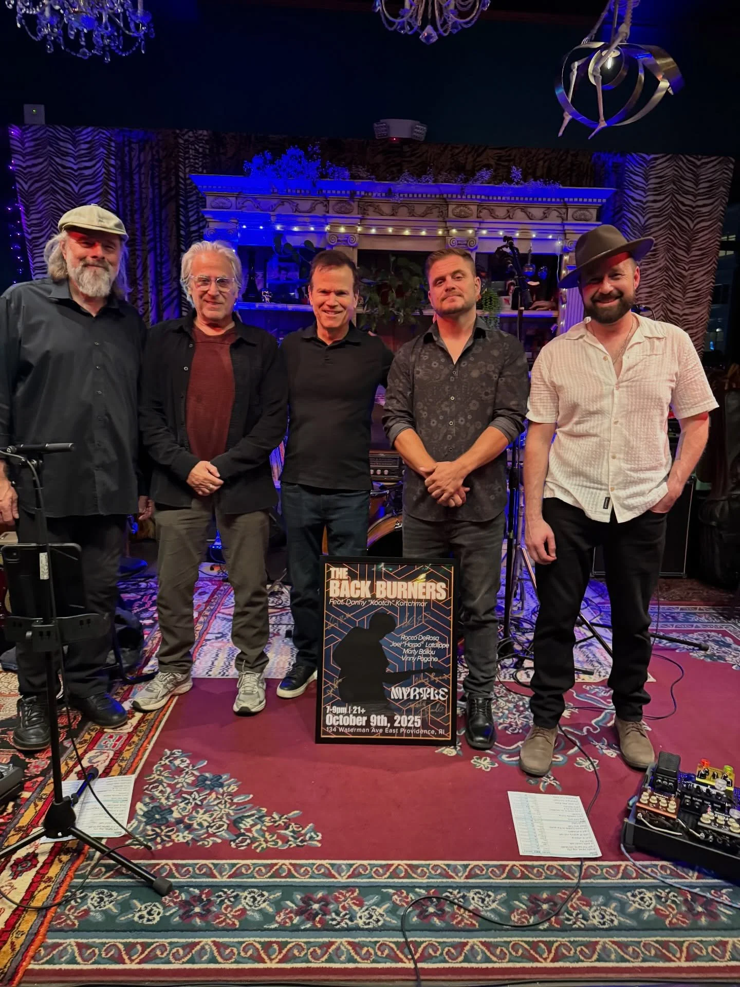 RI FOLKS! The Back Burners run it back tomorrow night 5-8 at The 133 Club with the incredible Jan Schmidt!

Thank you so much to everyone who made their way out on Thursday for our first show! We had a blast. Lots more to come!