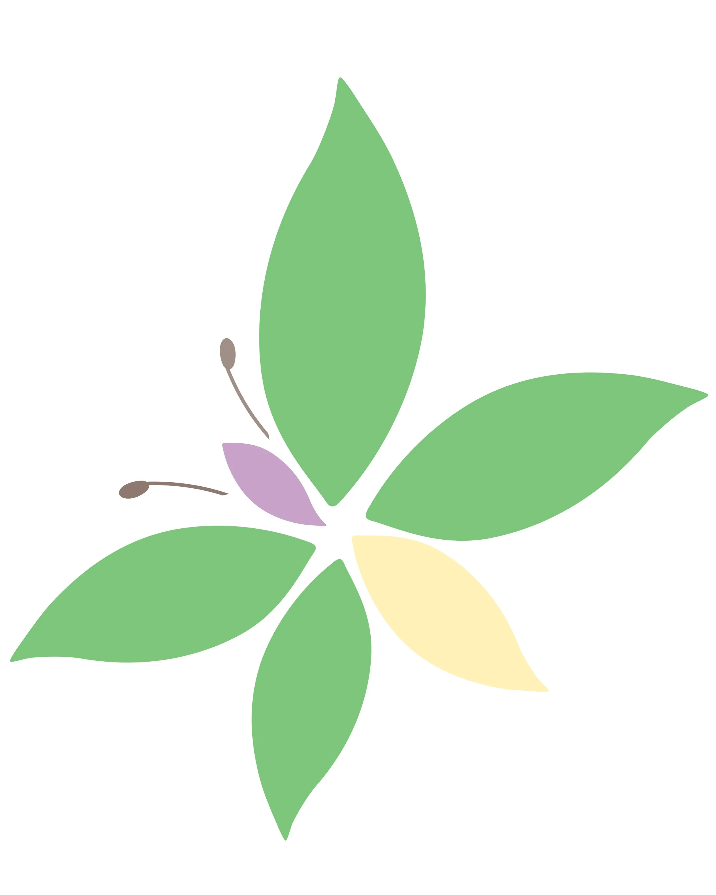 Peaceful garden butterfly