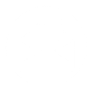 Icons of a beaker, test tube, and books inside an open envelope within a circular border.