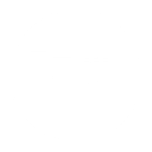 Icon of a receipt, calculator, and dollar sign enclosed in a circle.