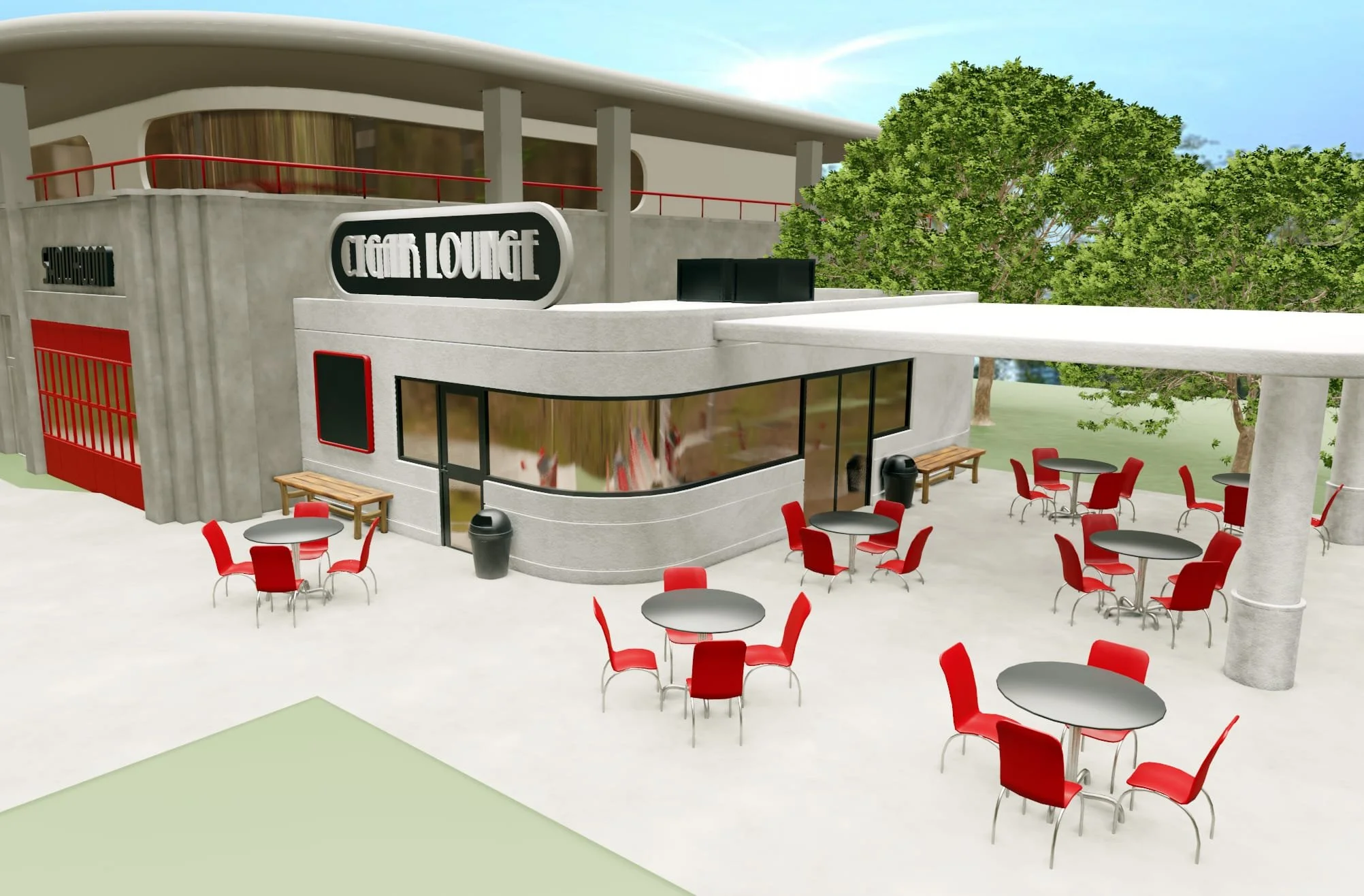 Site Plan Concept Render for private client