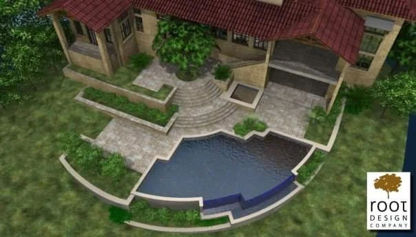 Swimming Pool design for ROOT Design Co. Austin Texas