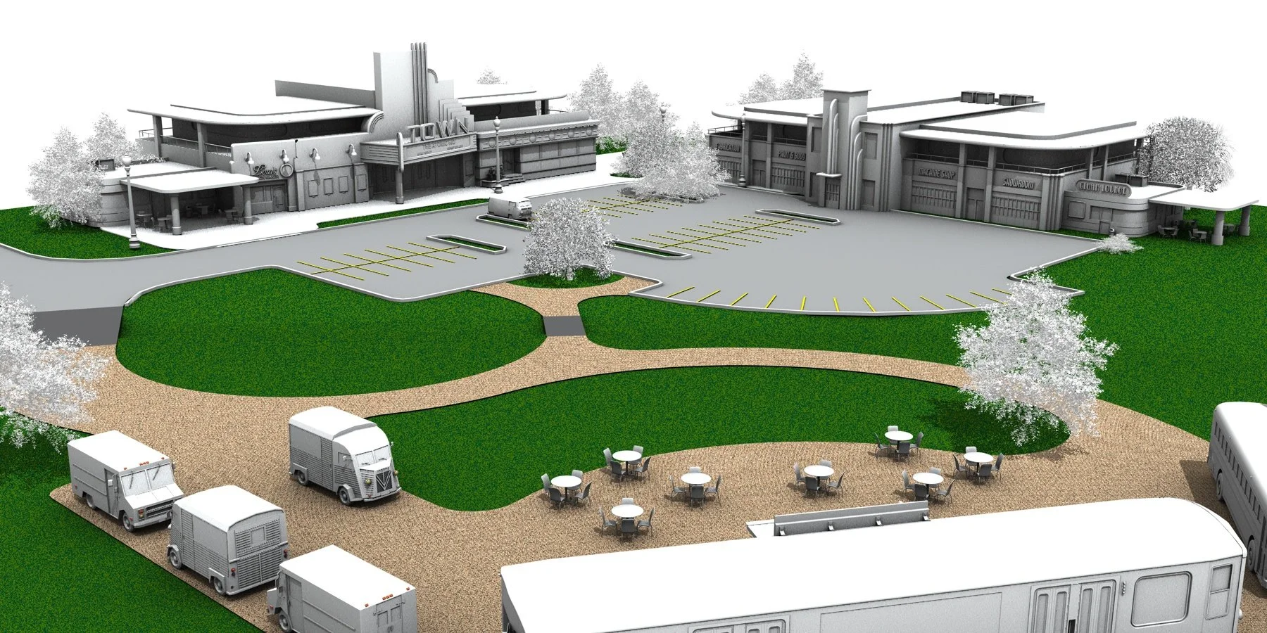 Site Plan Concept Render for private client