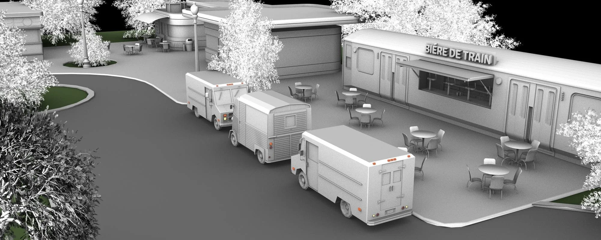 Site Plan Concept Render for private client