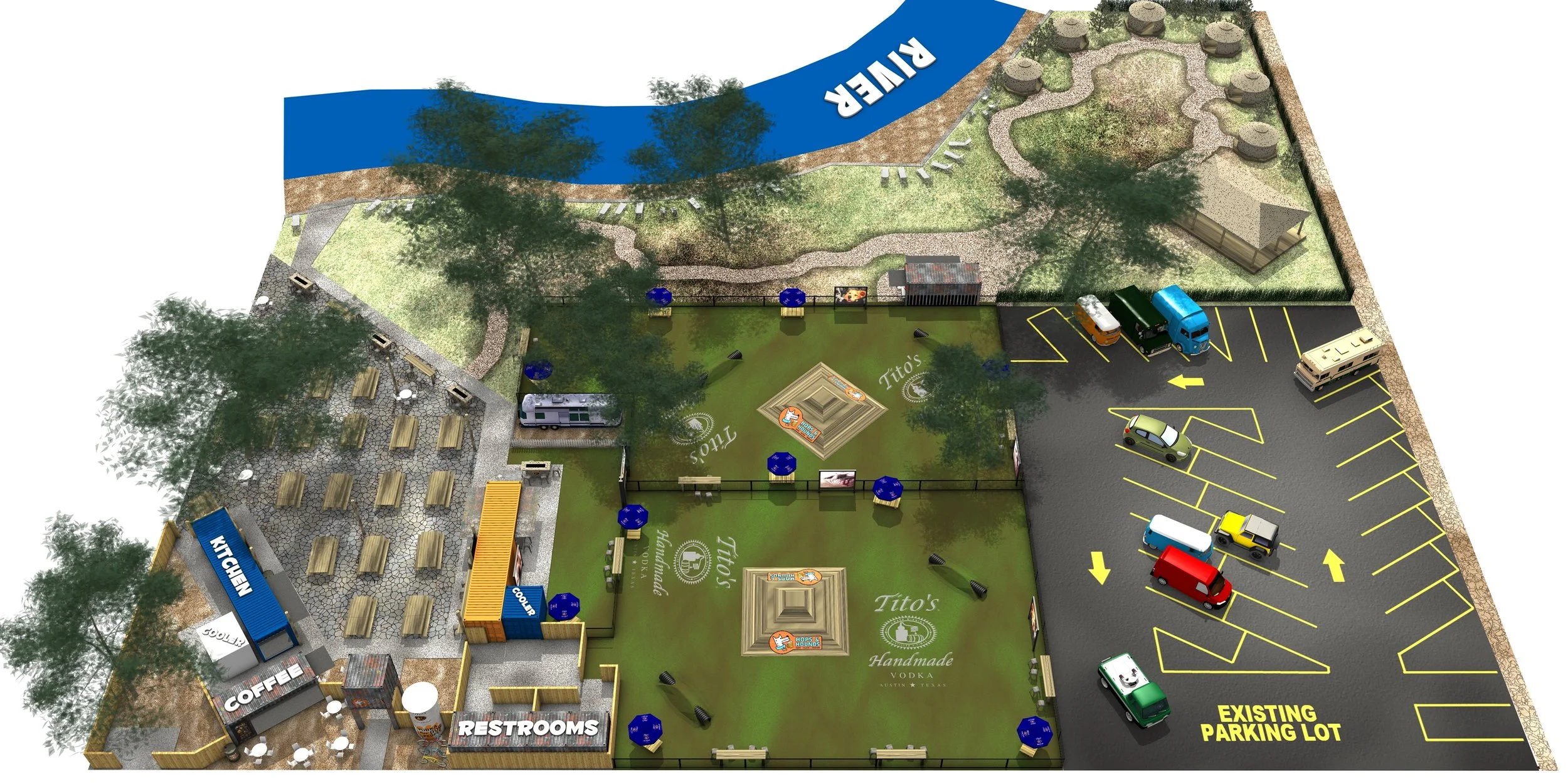 Concept rendering for Hops and Hounds - San Antonio, TX