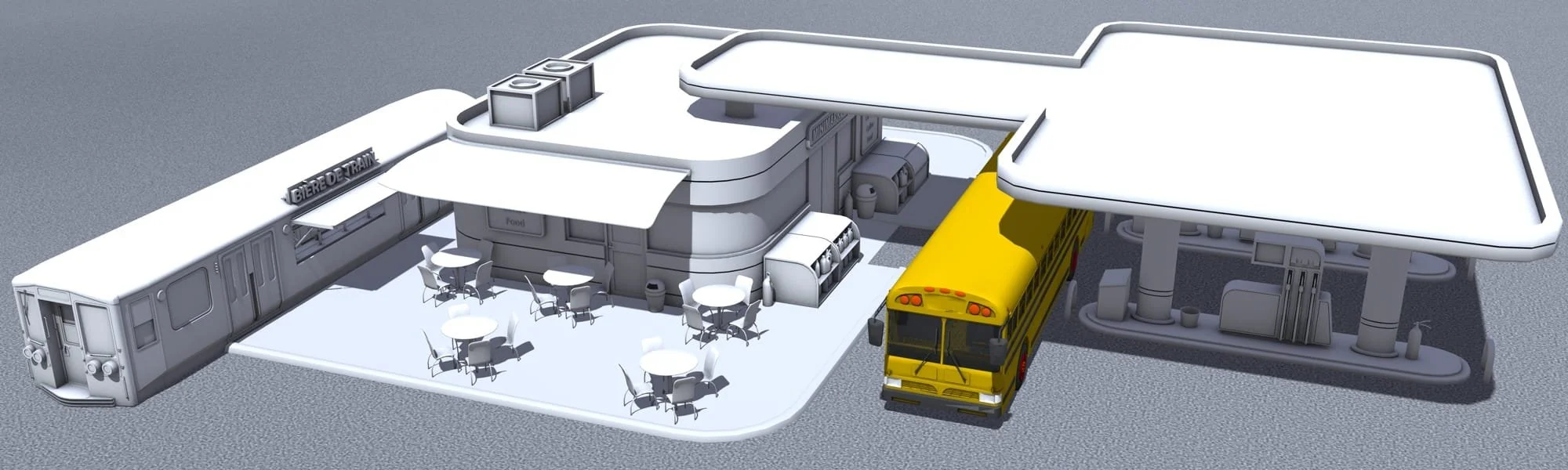 Site Plan Concept Render for private client