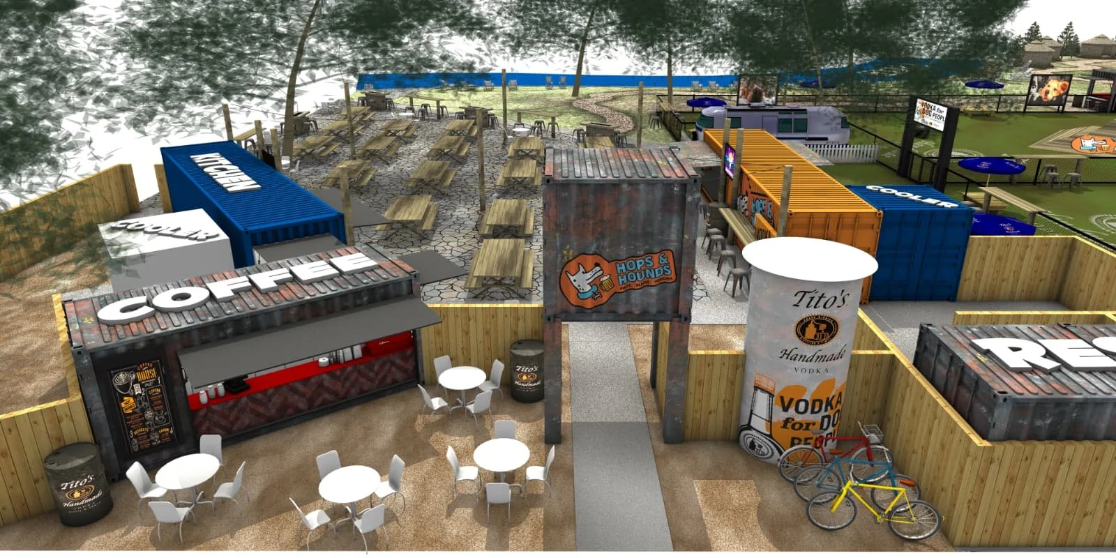 Concept rendering for Hops and Hounds - San Antonio, TX