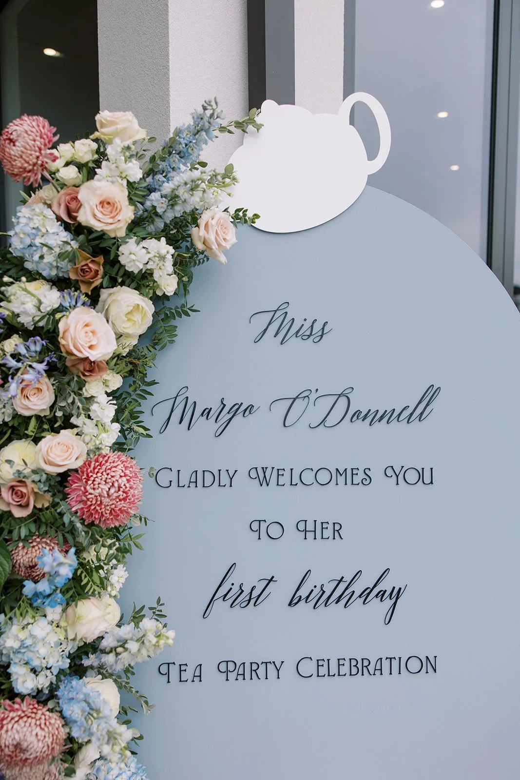 Tea Cup Welcome Sign.JPG