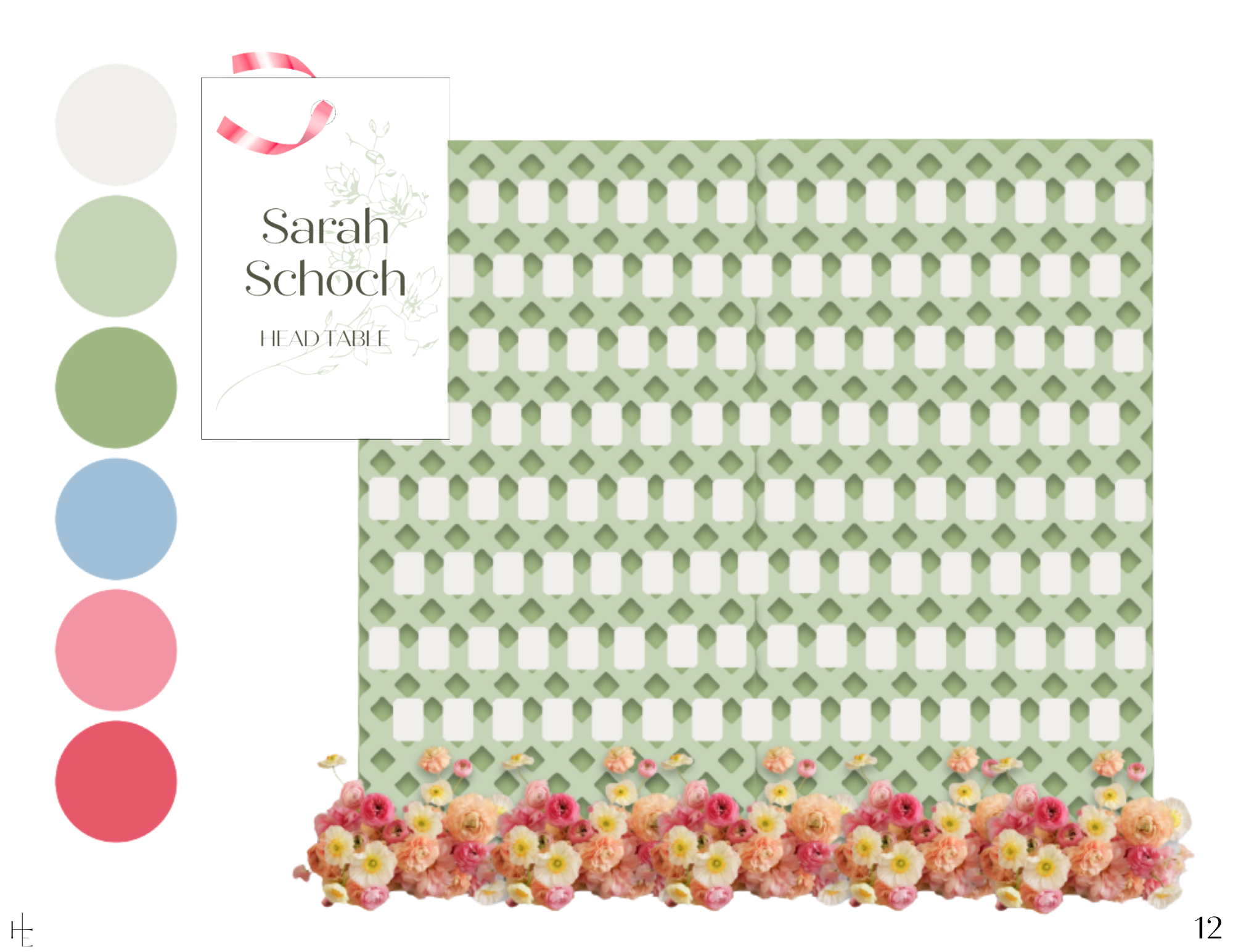 Spring Garden Wedding Escort Display Board.png