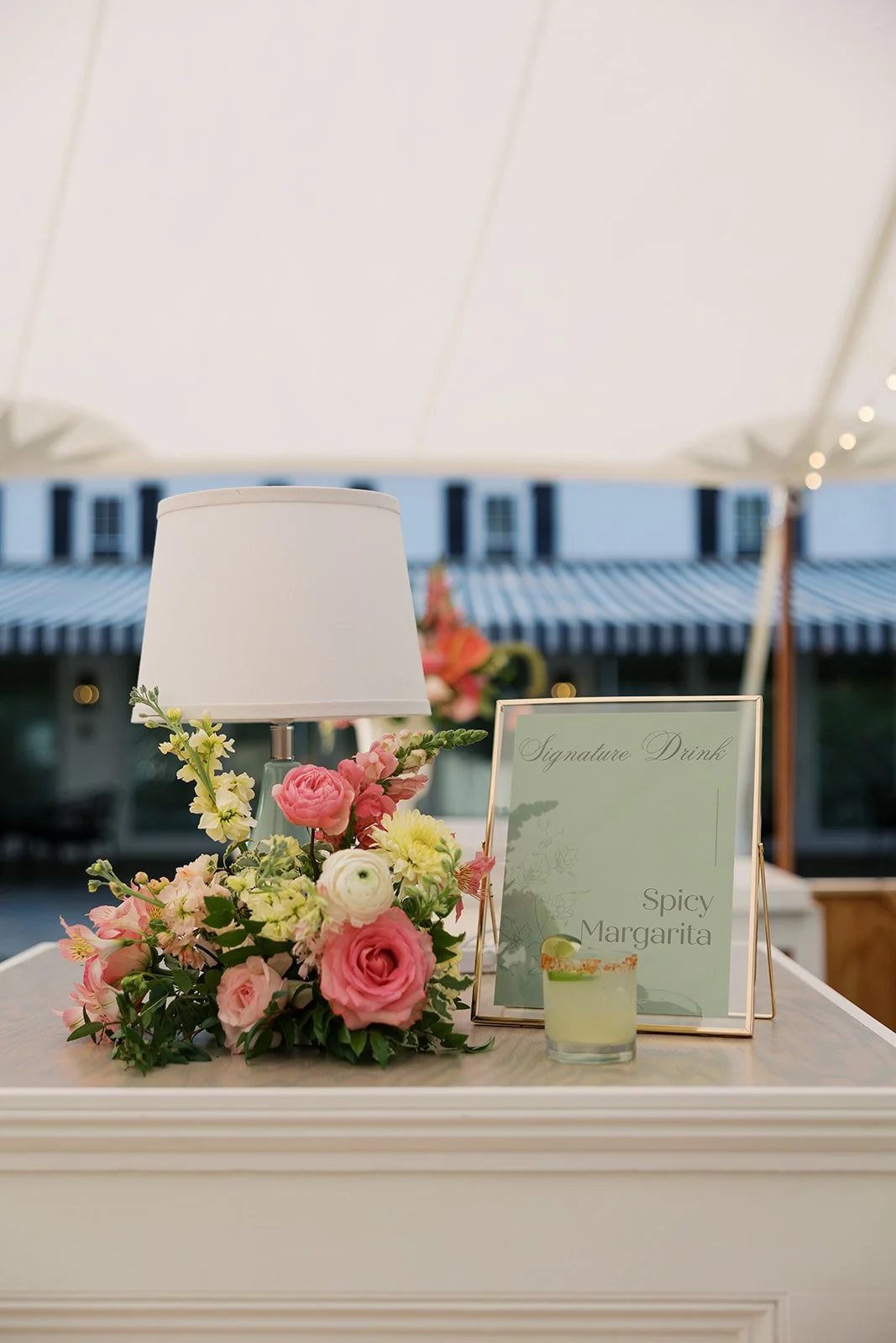 Spring Green Wedding Bar Decor.jpg