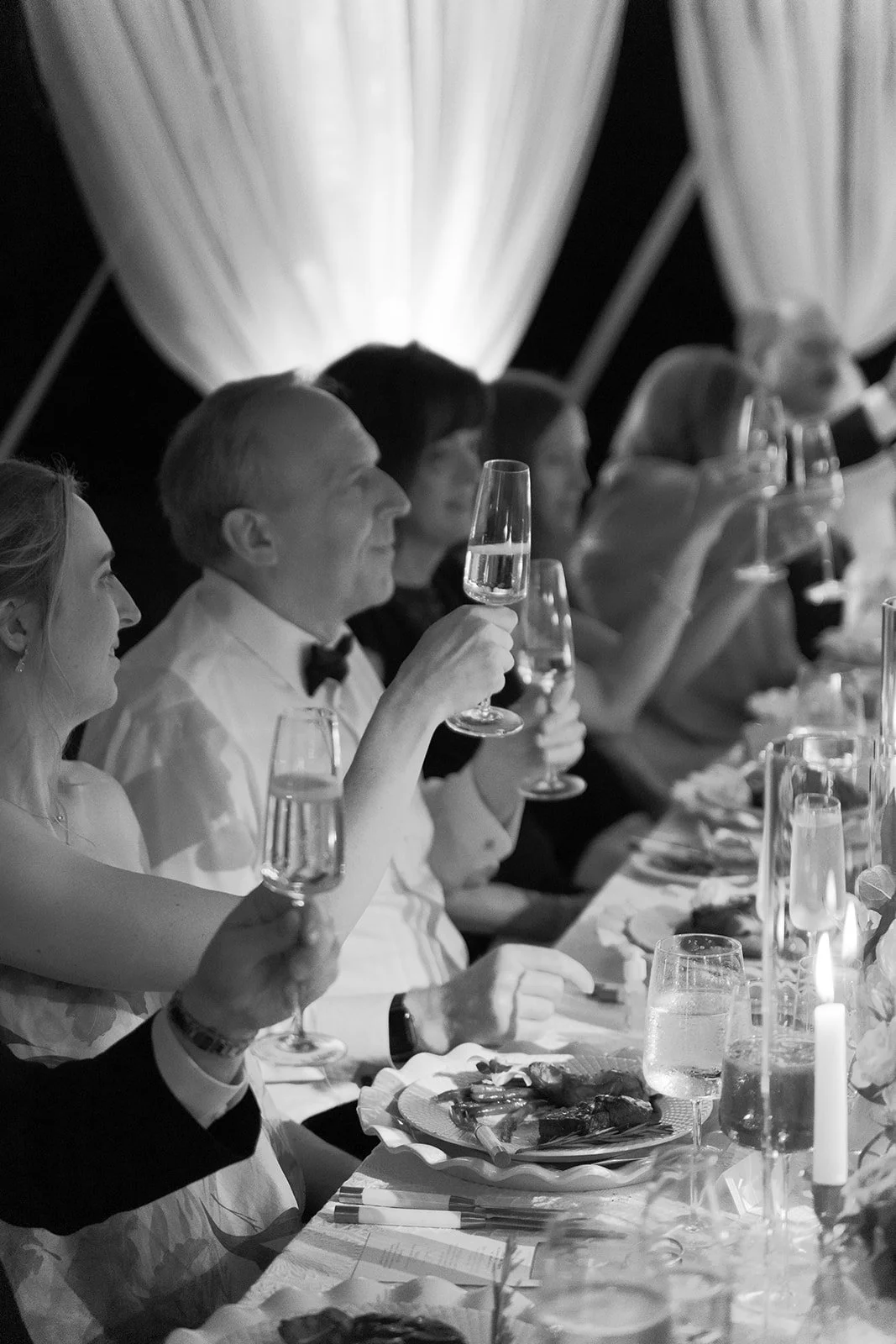 Seated Family Style Dinner at Wedding.JPG