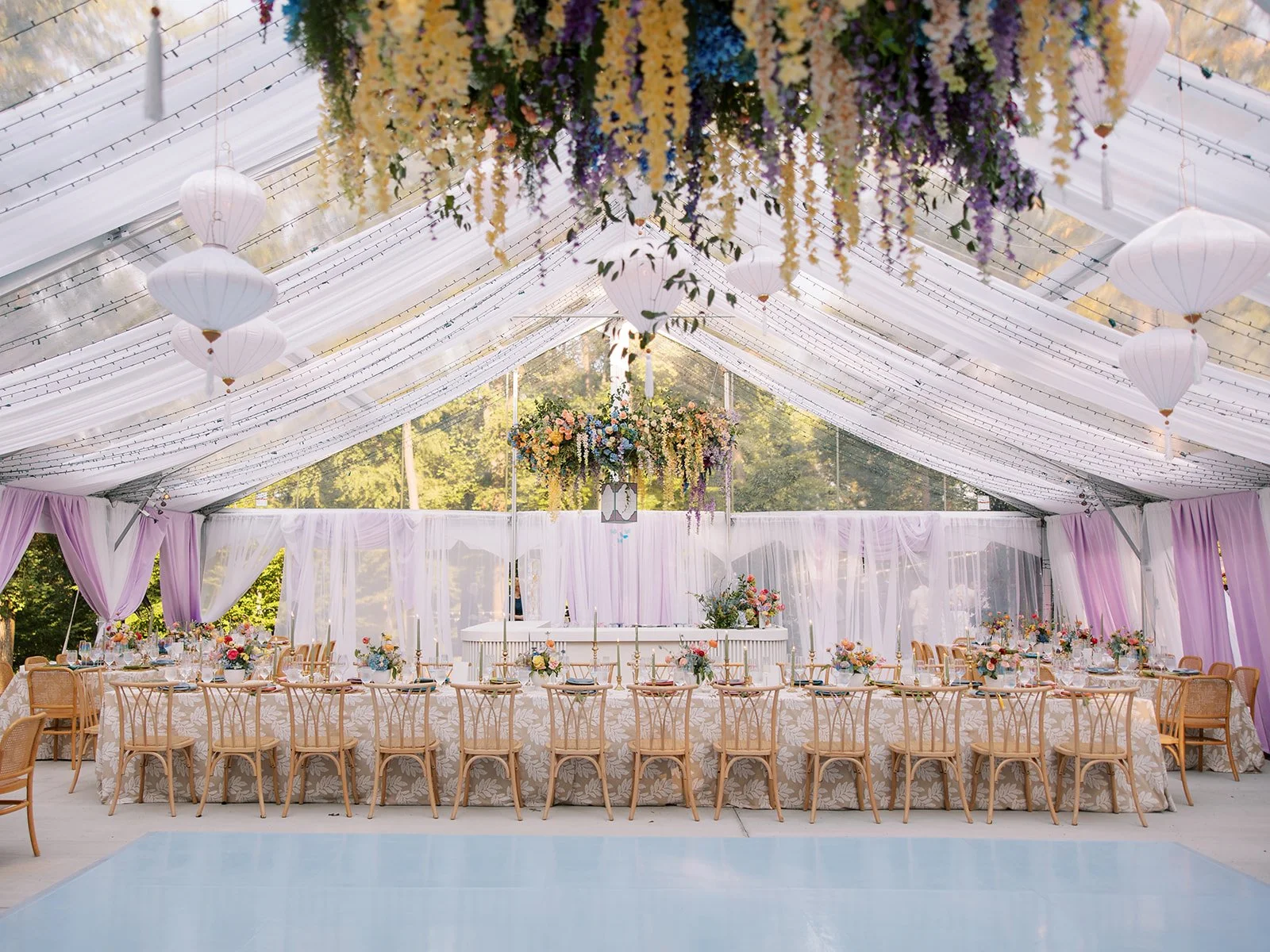 Custom Floor Wrap with Florals.jpg