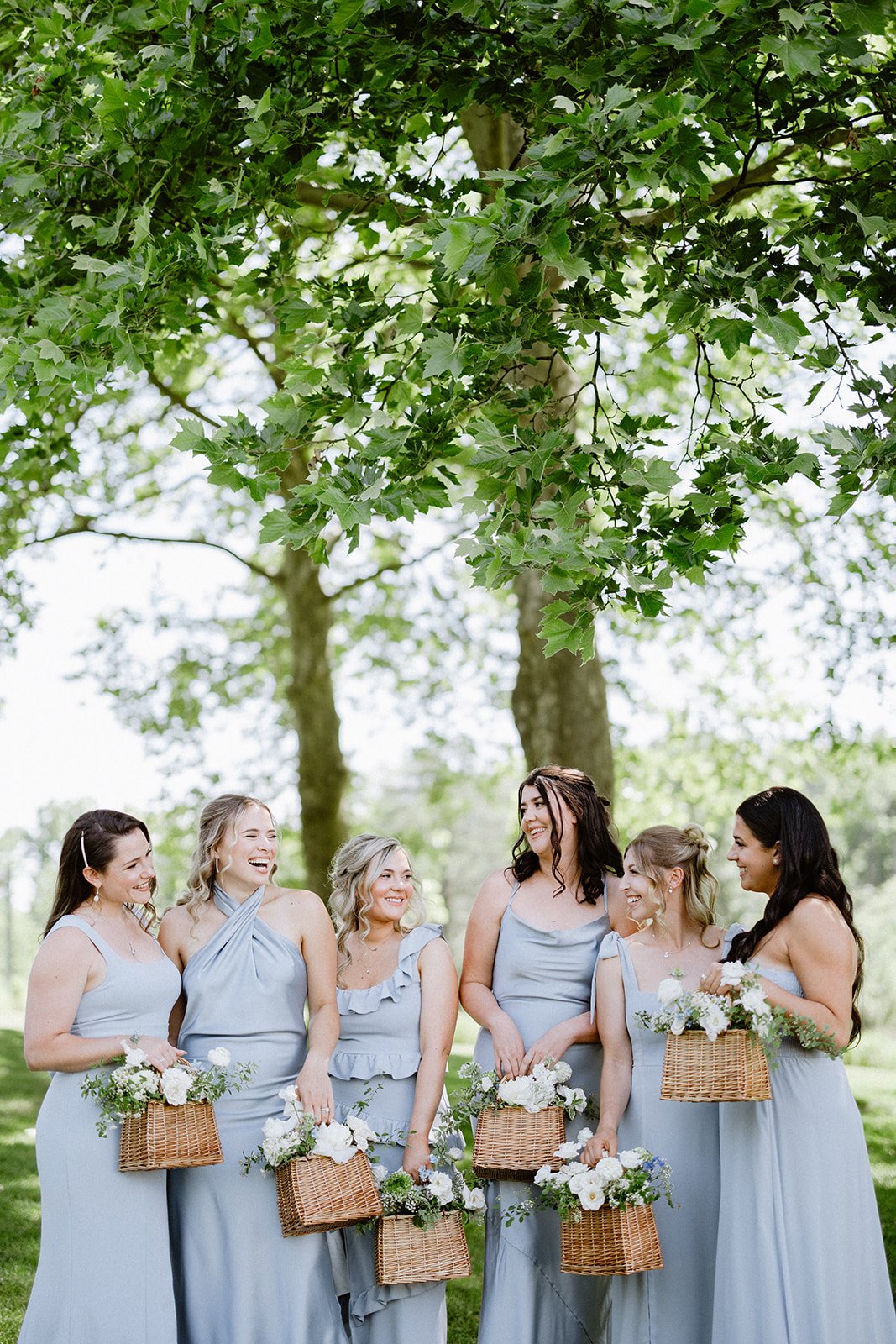 Bridesmaids with Floral Baskets.JPG