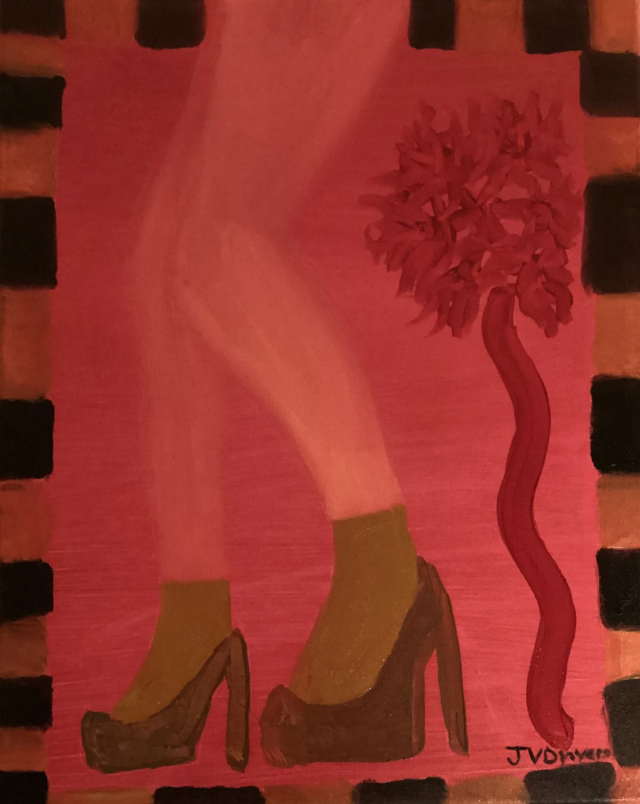 Jackie Myers Leg Painting