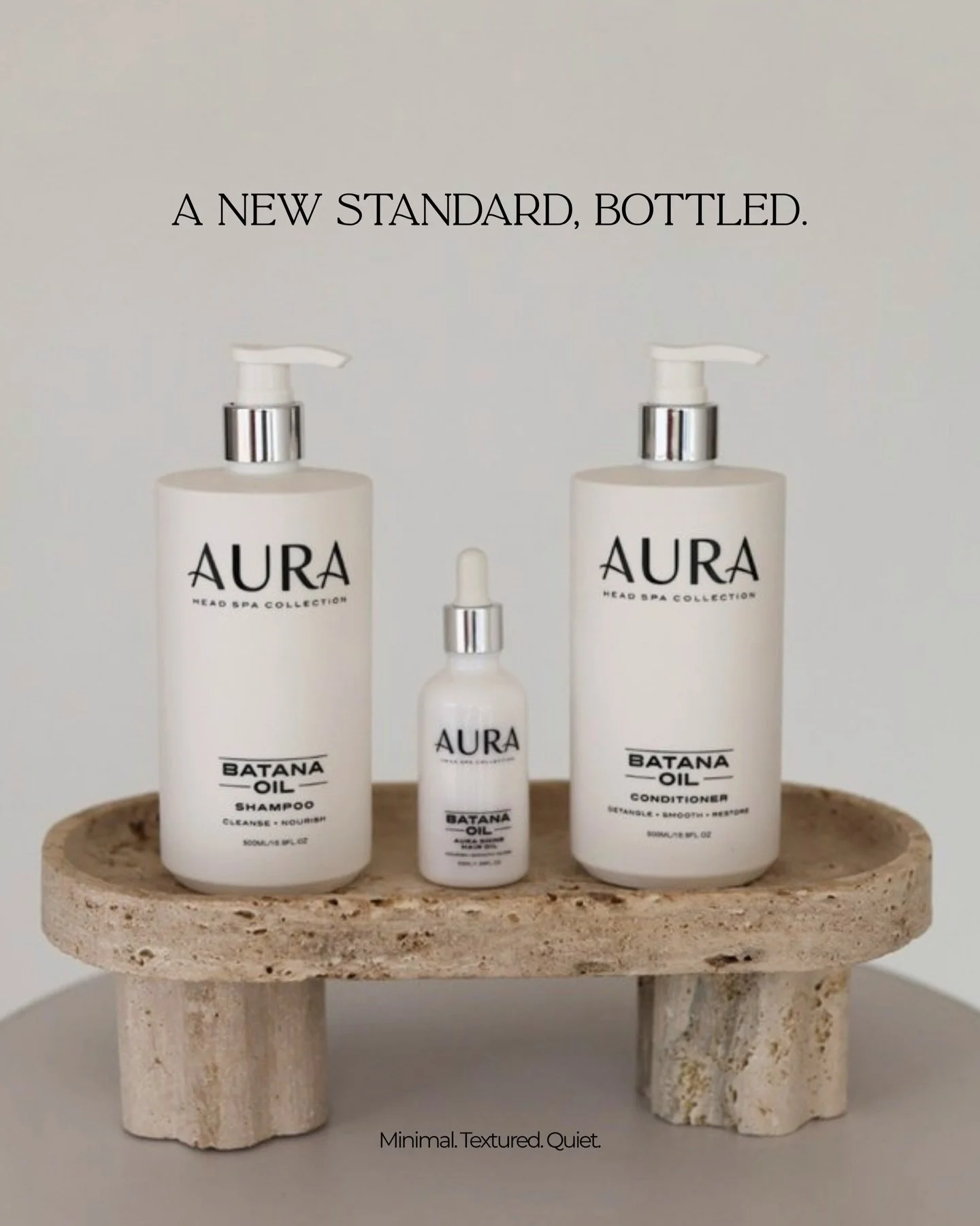 Not everything deserves a place in your routine.

This does.

Three essentials.
Cleansing. Conditioning. Finishing.

Designed as a ritual, not a rush.

Available soon.