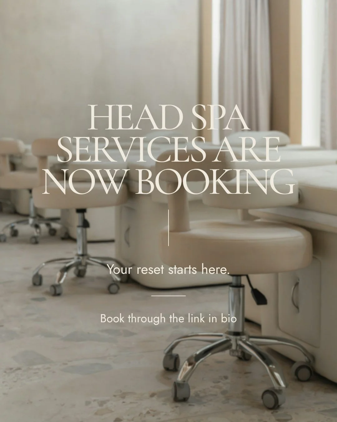 It&rsquo;s time for your reset!

Head spa services are officially booking at Aura, and we cannot wait for you to experience this ritual for yourself.

Think scalp care, hair care, and a quiet moment to fully settle in.

Appointments are available now