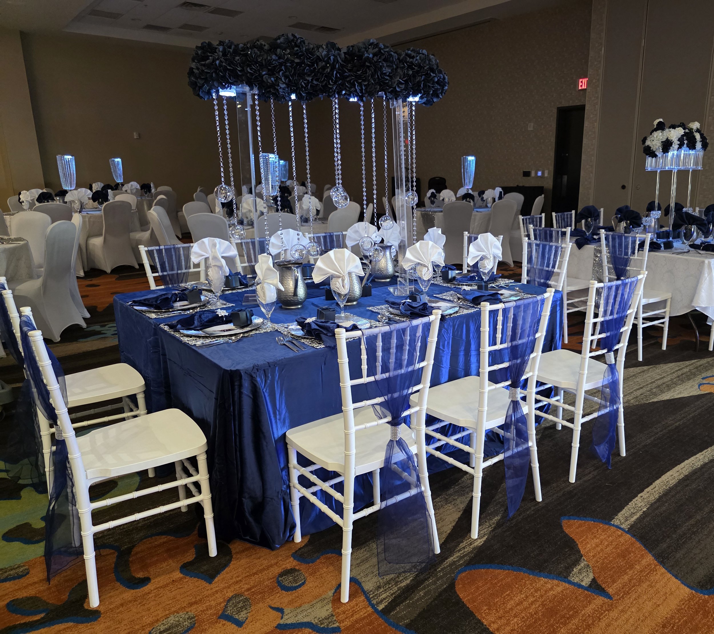 Blue Party Table