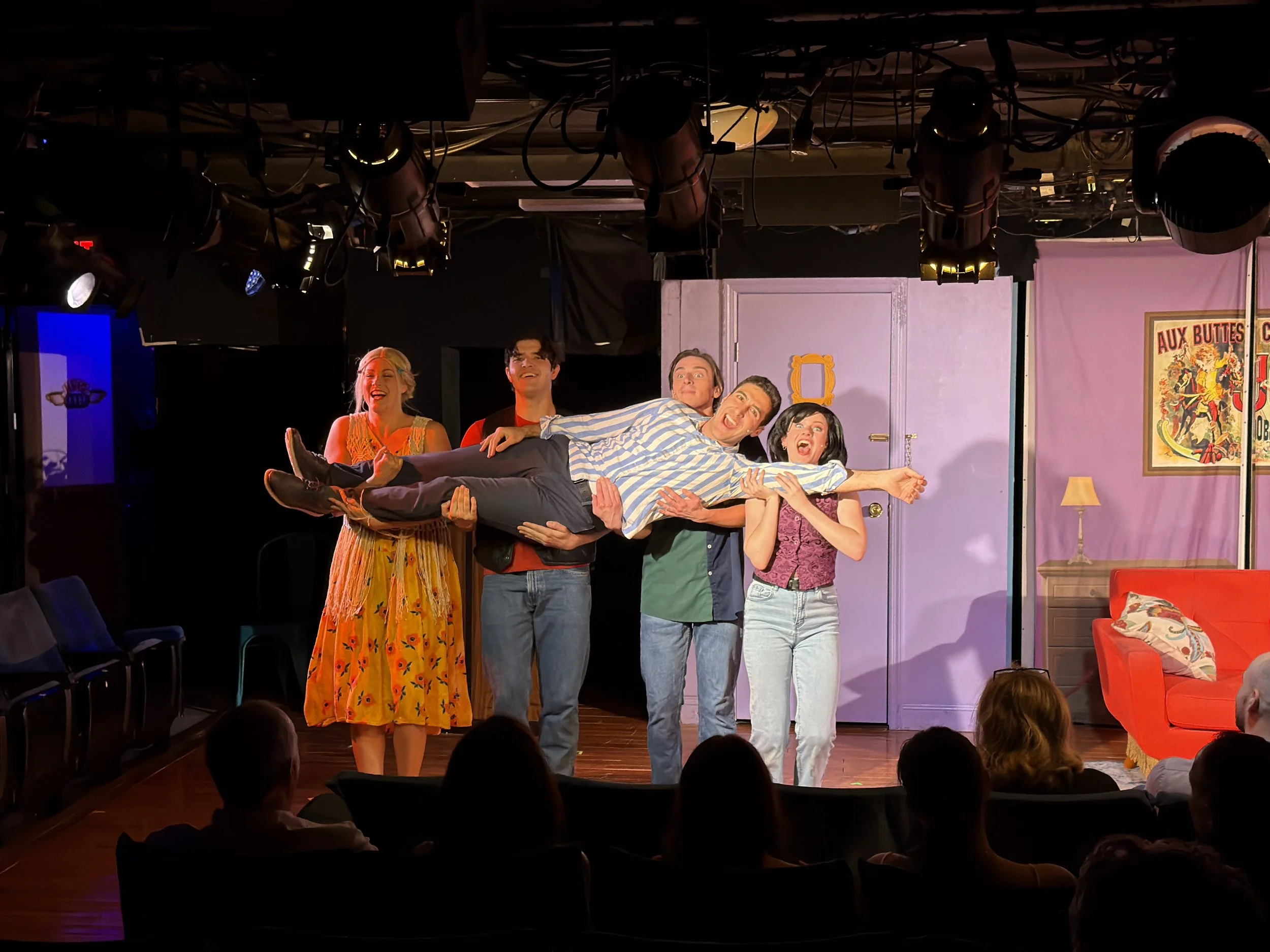 Jake Latts performing in Friends! The Musical Parody