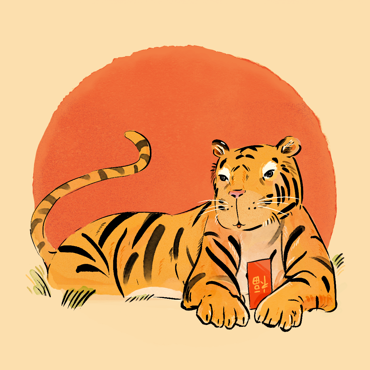 My mom taught me that the character 福, which means good fortune, is sometimes written upside down because the phrase “upside down 福” sounds similar to “fortune has arrived”. Happy Lunar New Year of the Tiger, she’s arrived 🐯♥️