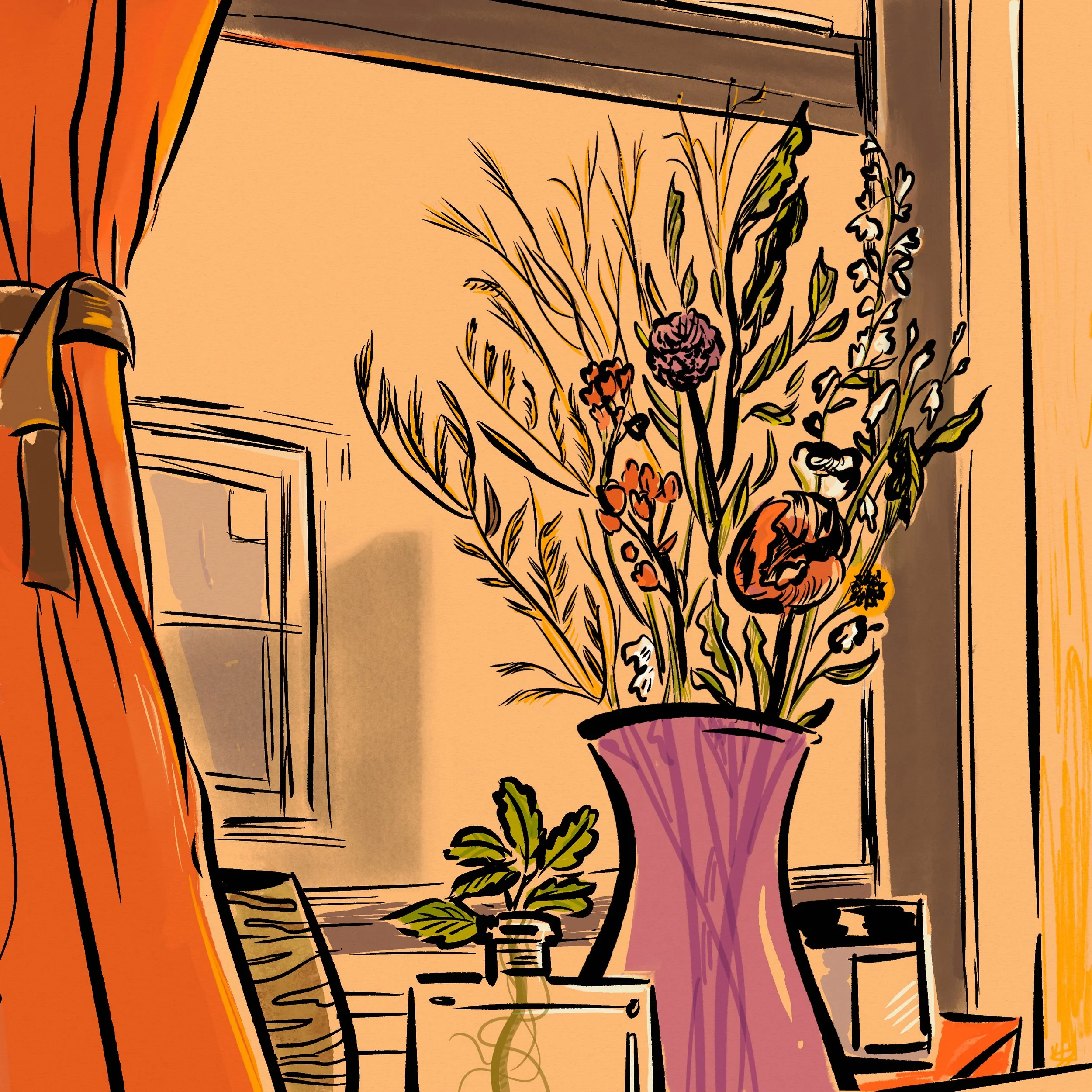 My favorite corner in my home, moments of warmth and stillness.