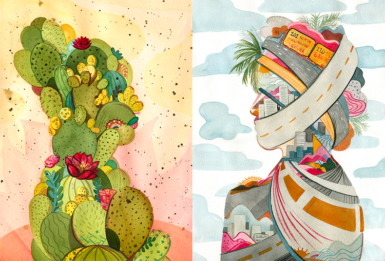 Personal painting for my Los Angeles series.