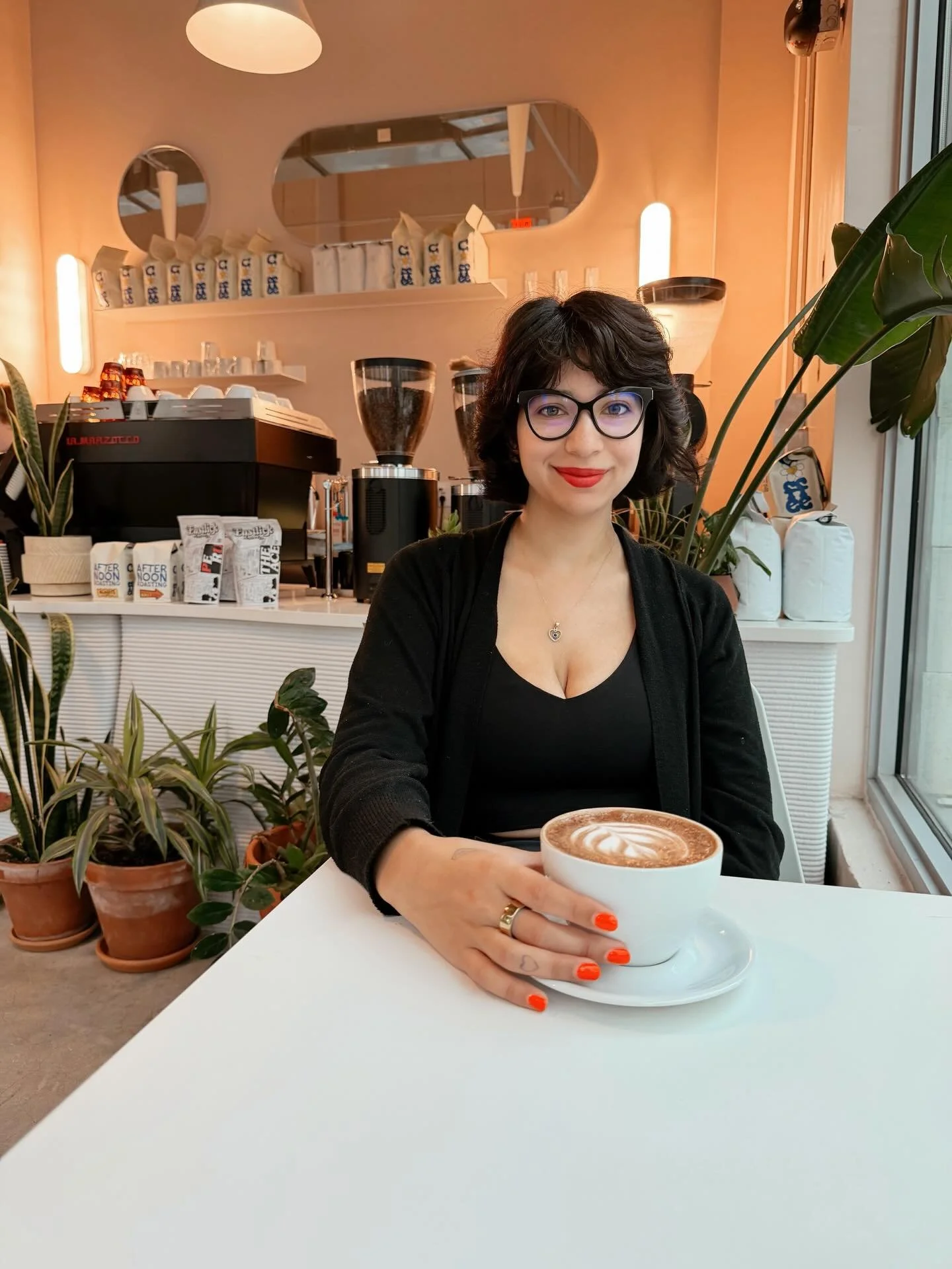 More coffee adventures in Tampa✨☕ I found another cute spot called Flatbread &amp; Butter and loved the space and cozy vibe. Always fun discovering a new coffee shop.

#travelandbrew #tampacoffee #coffeeshopfinds #coffeeadventures #travelblogger