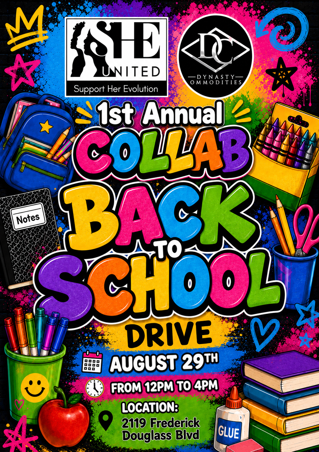 She United and Dynasty Commodities Announce Back-to-School Drive